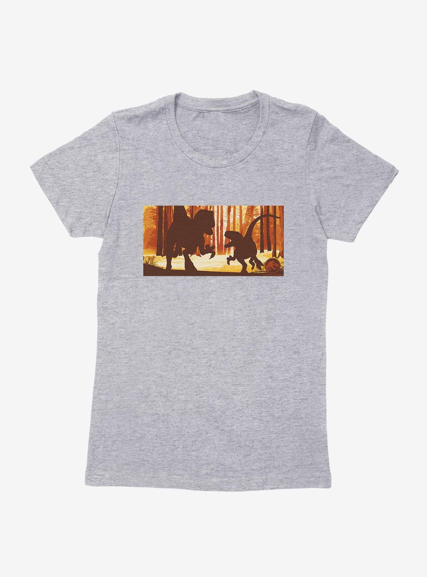 Jurassic World Dominion Dinosaur Shadows Womens T-Shirt, , hi-res
