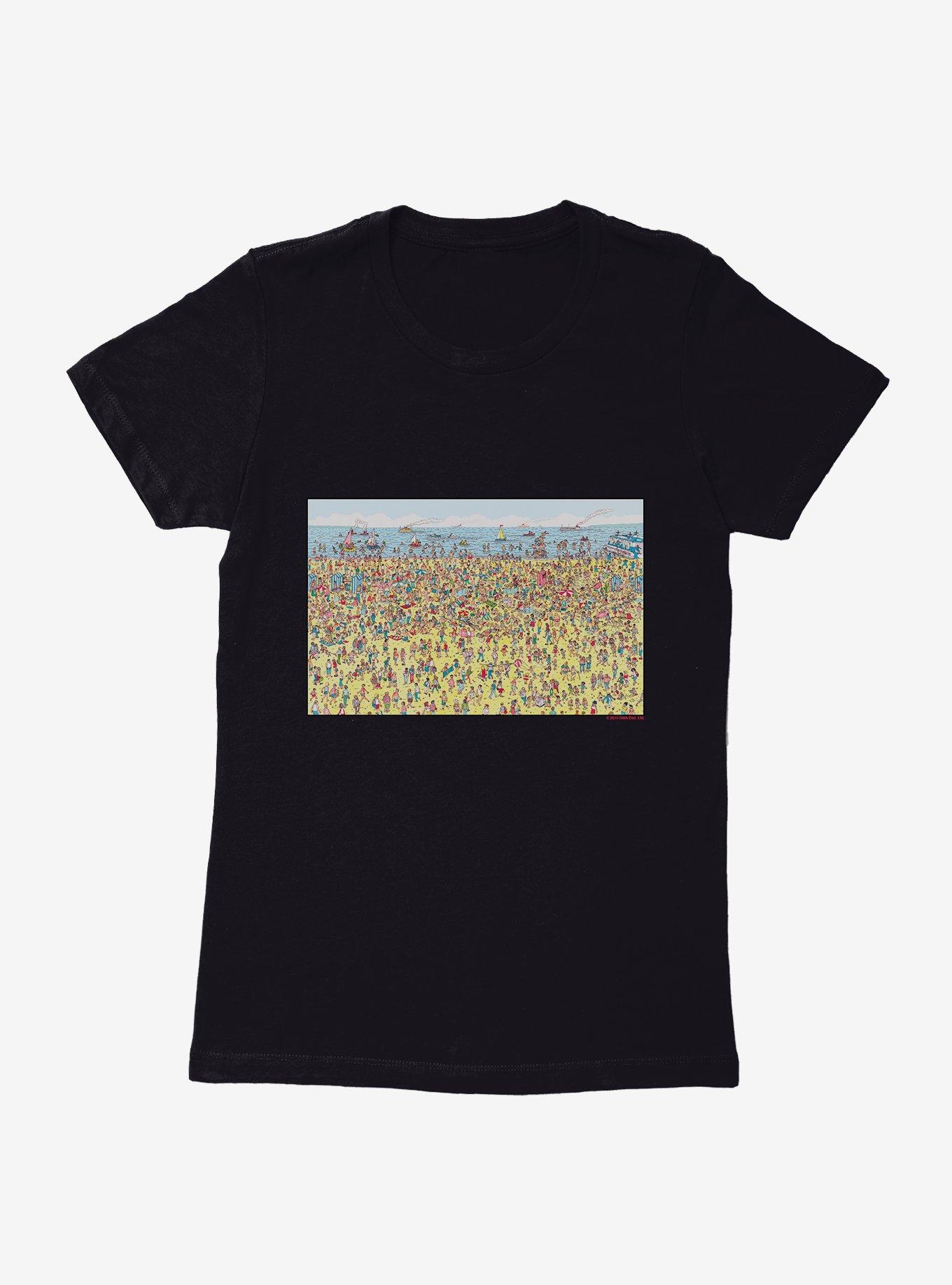 Where's Waldo? Search The Beach Womens T-Shirt, , hi-res