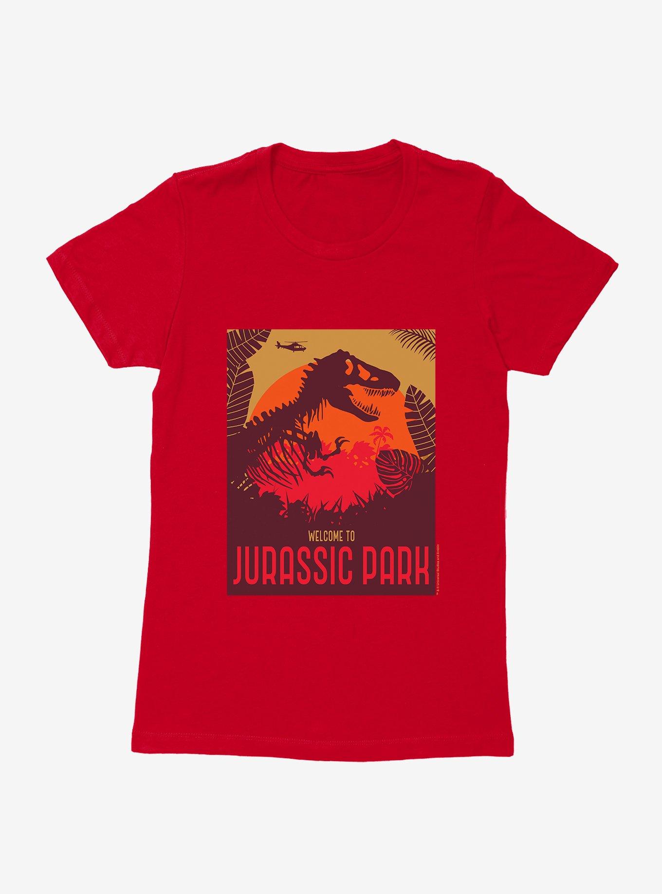 Jurassic Park Welcome Sunset Womens T-Shirt, , hi-res