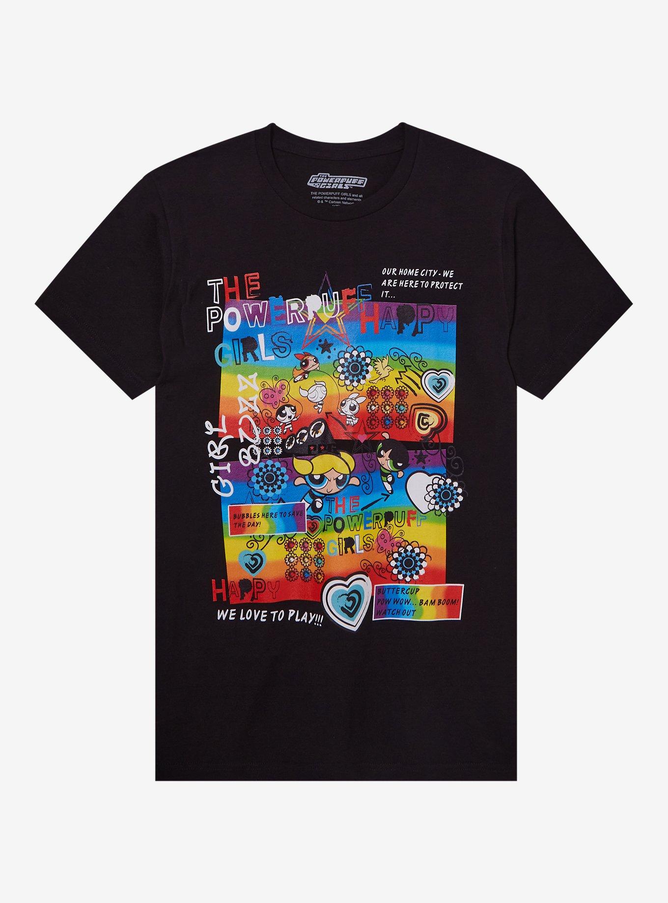 The Powerpuff Girls Rainbow T-Shirt, , hi-res