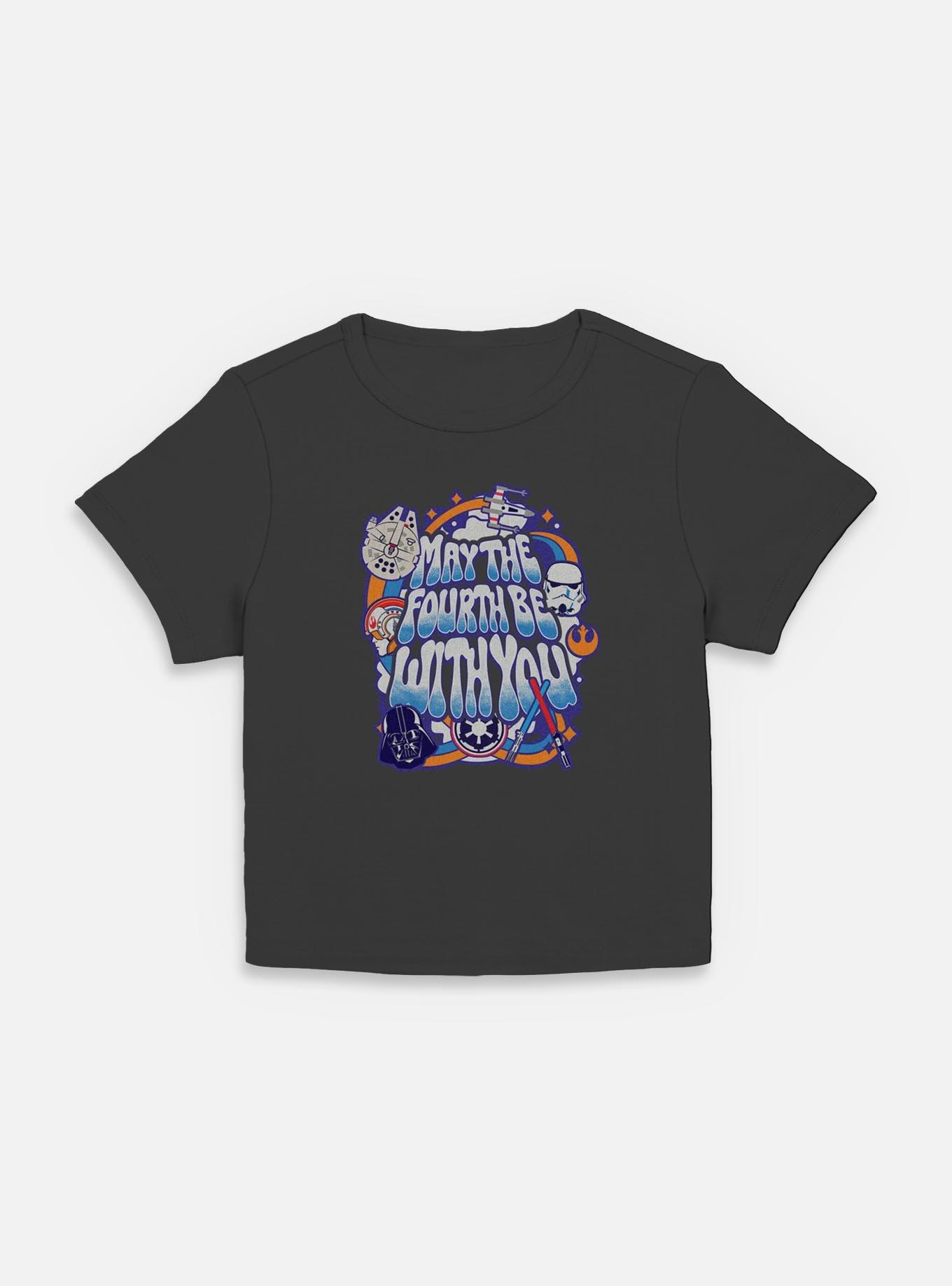 Star Wars Bubble Text May The Fourth Womens Baby T-Shirt, , hi-res