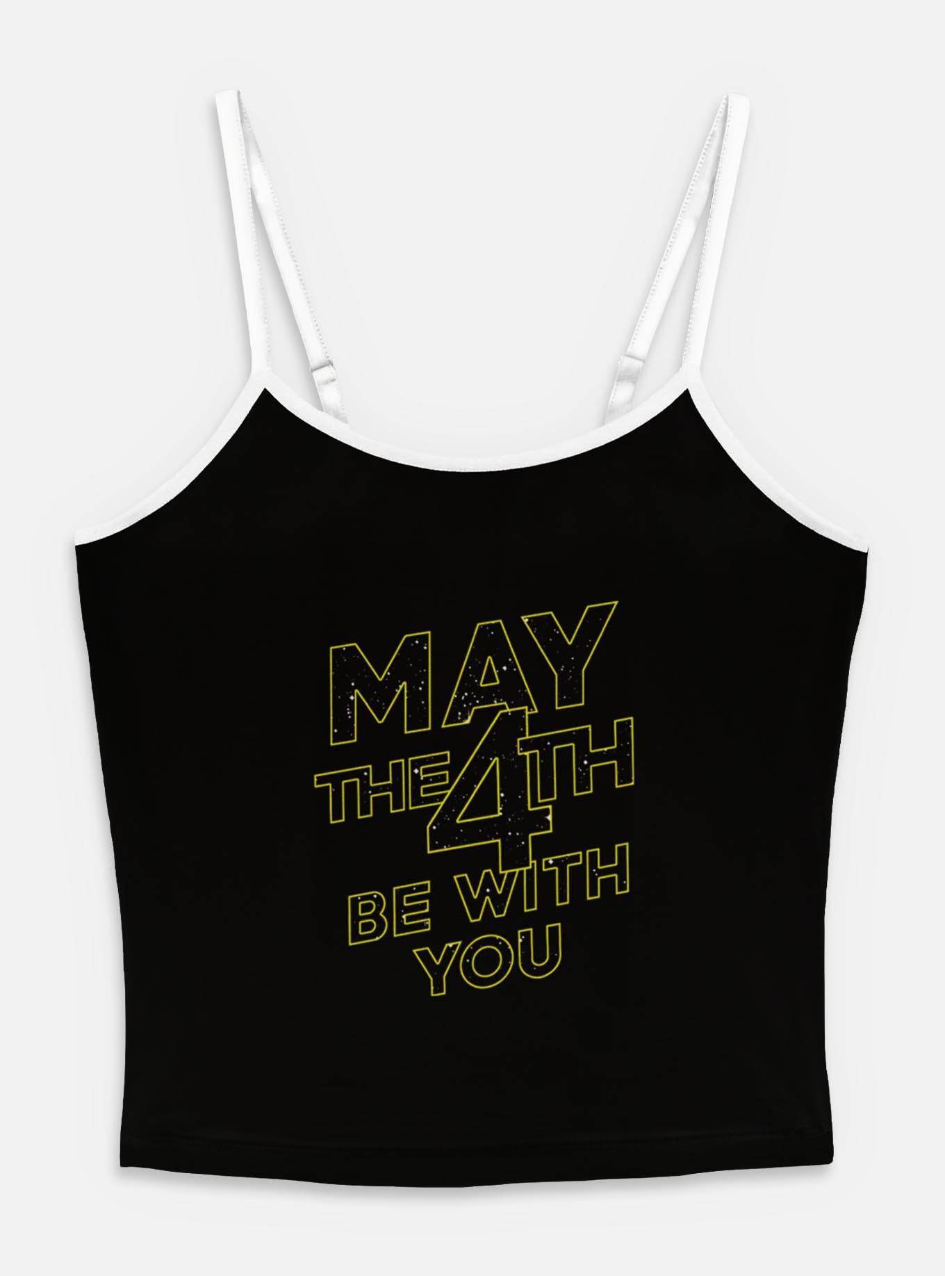 Star Wars May The 4th Be With You Womens Cami Tank Top