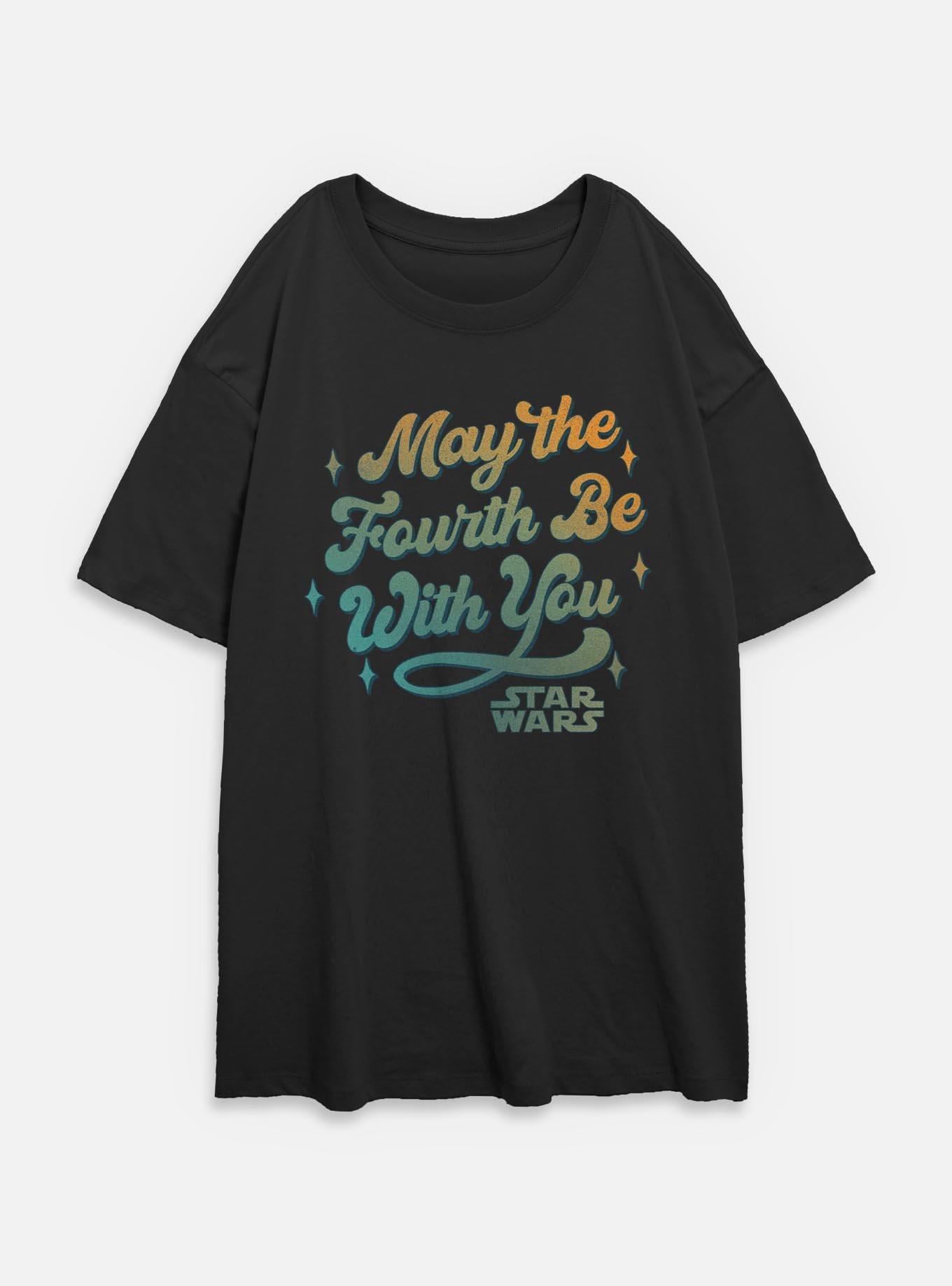 Star Wars Celebrate May The 4th Gradient Womens Oversized T-Shirt, , hi-res