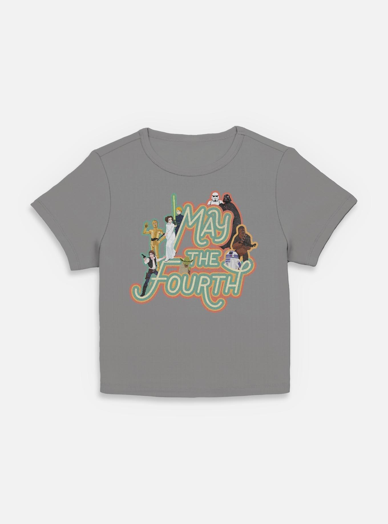 Star Wars May The 4th Retro Group Womens Baby T-Shirt, , hi-res