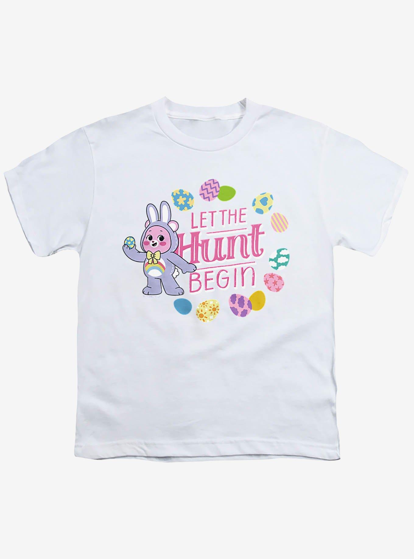 Care Bears Easter Let The Hunt Begin Youth Short Sleeve T-Shirt, , hi-res