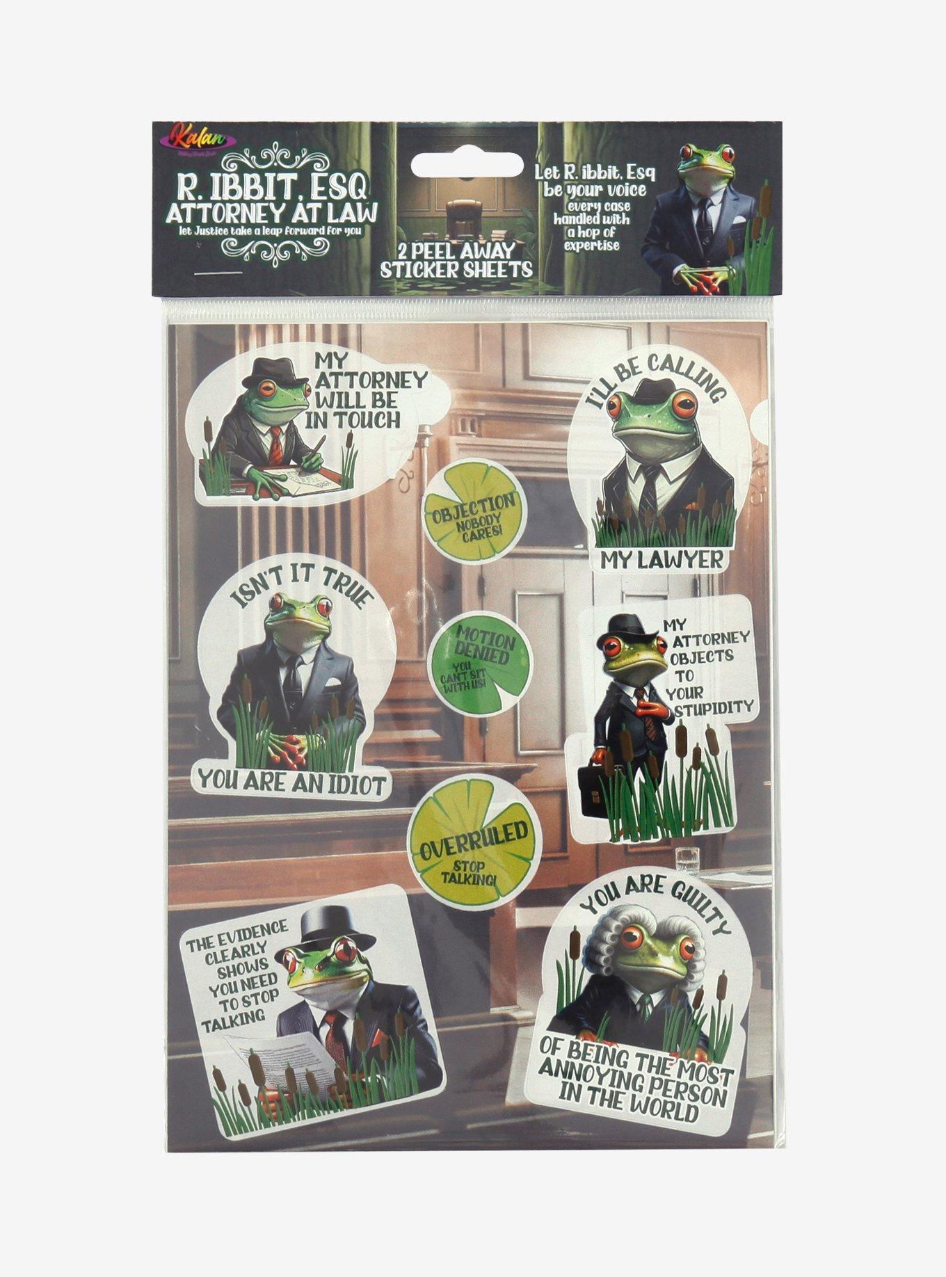 Kalan Frog Lawyer Sticker Sheet, , hi-res