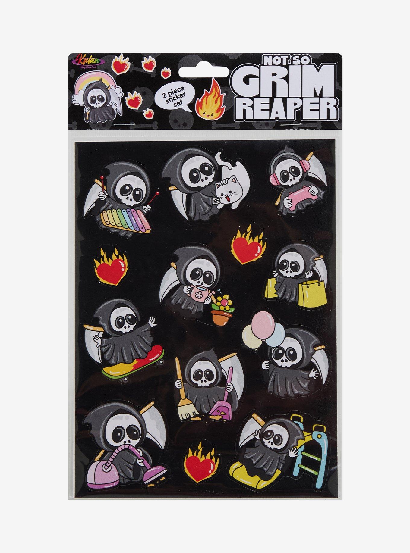 Kalan Not So Grim Reaper Sticker Sheet, , hi-res