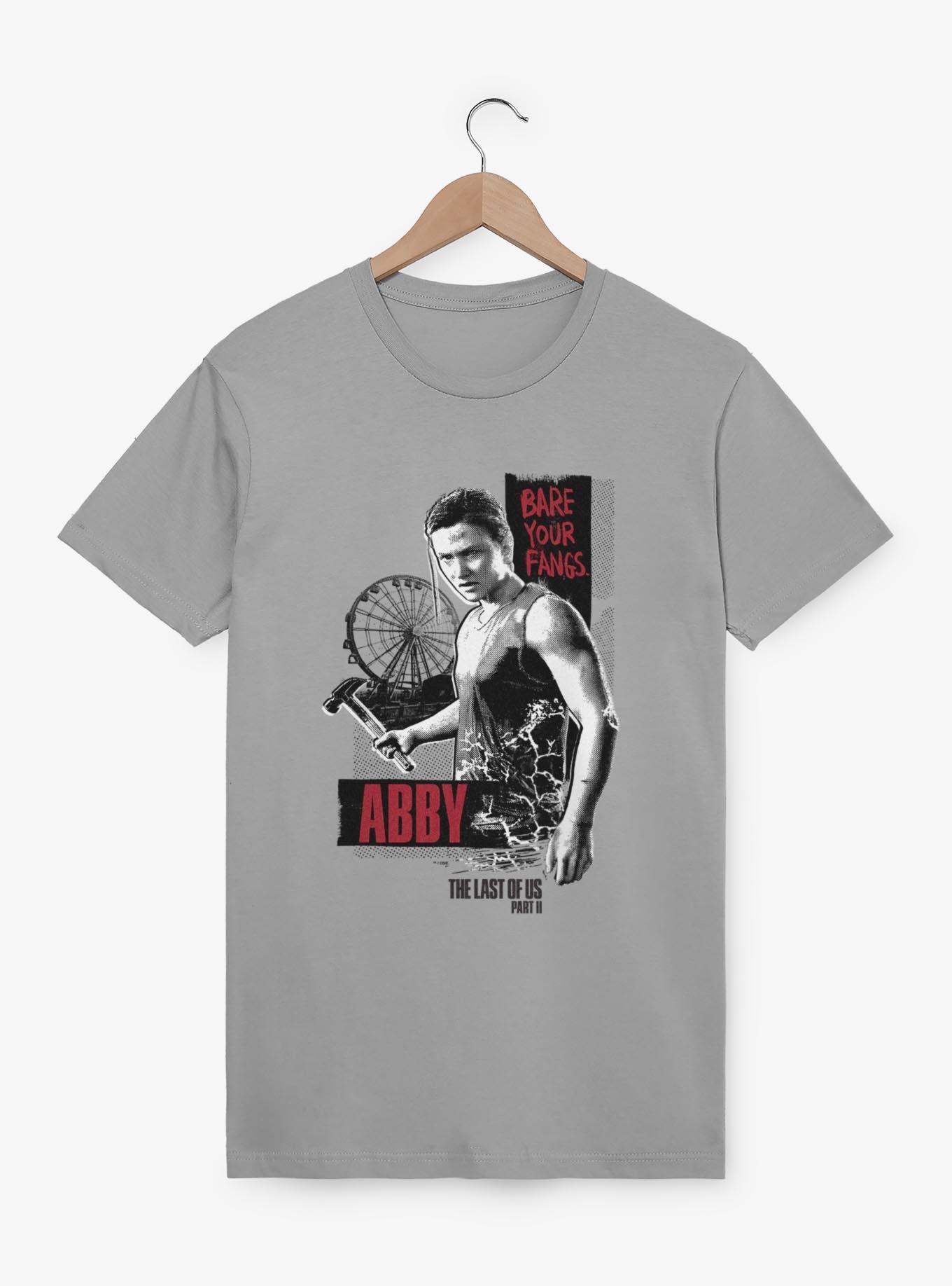 The Last Of Us Part II Abby Bare Your Fangs T-Shirt, SILVER, hi-res