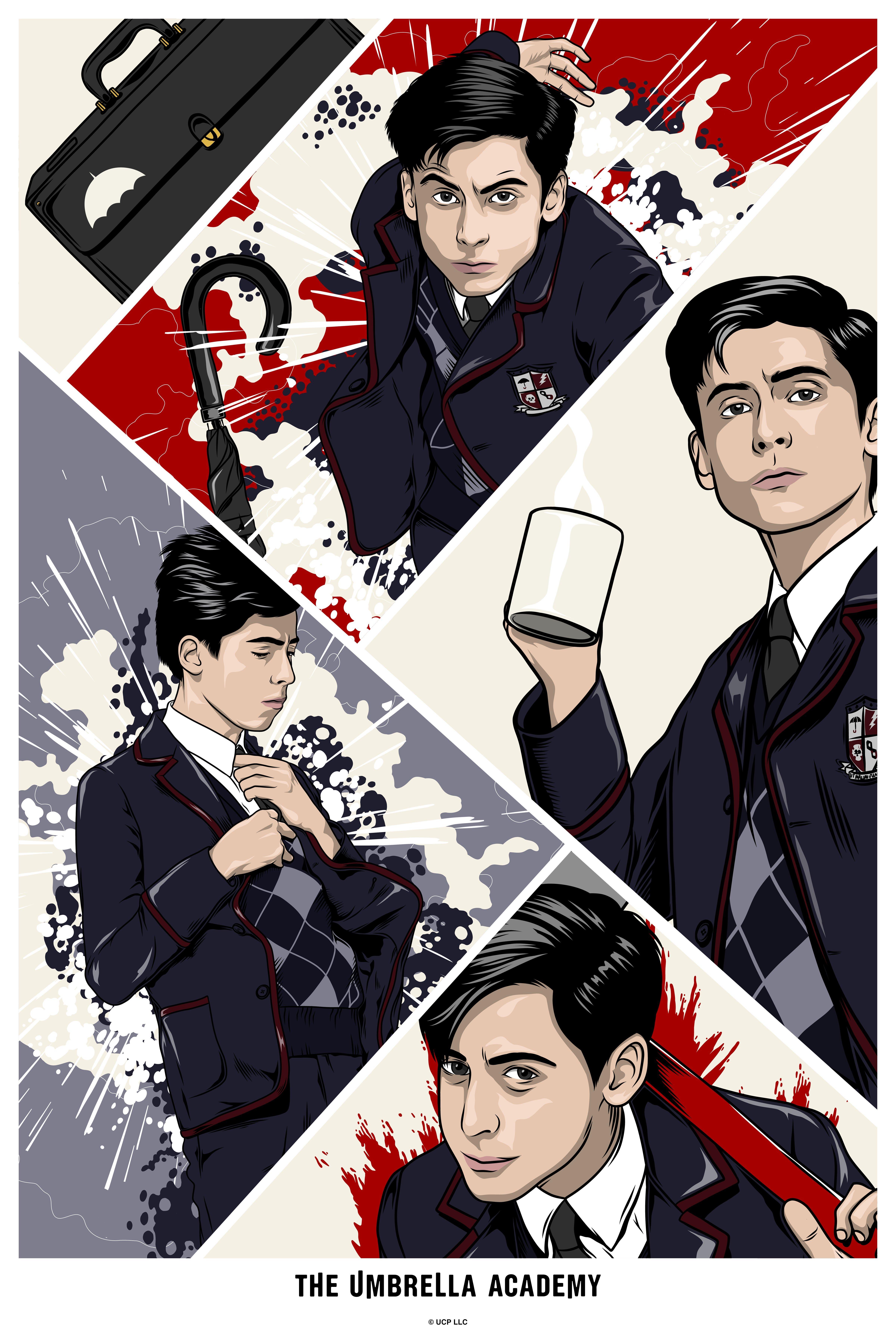 The Umbrella Academy Number Five Comic Panels Poster, , hi-res