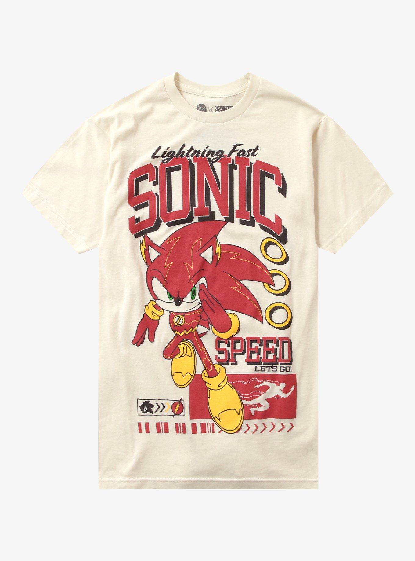 DC Comics Flash X Sonic The Hedgehog T-Shirt | Hot Topic