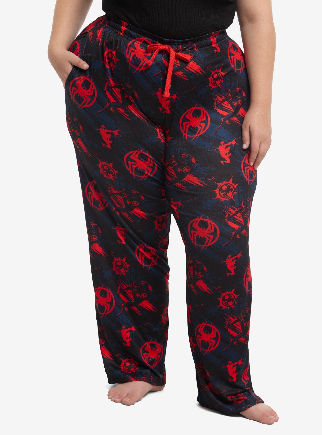 Marvel Spider-Man: Across The Spider-Verse Miles Morales Girls Pajama Pants Plus Size, , hi-res