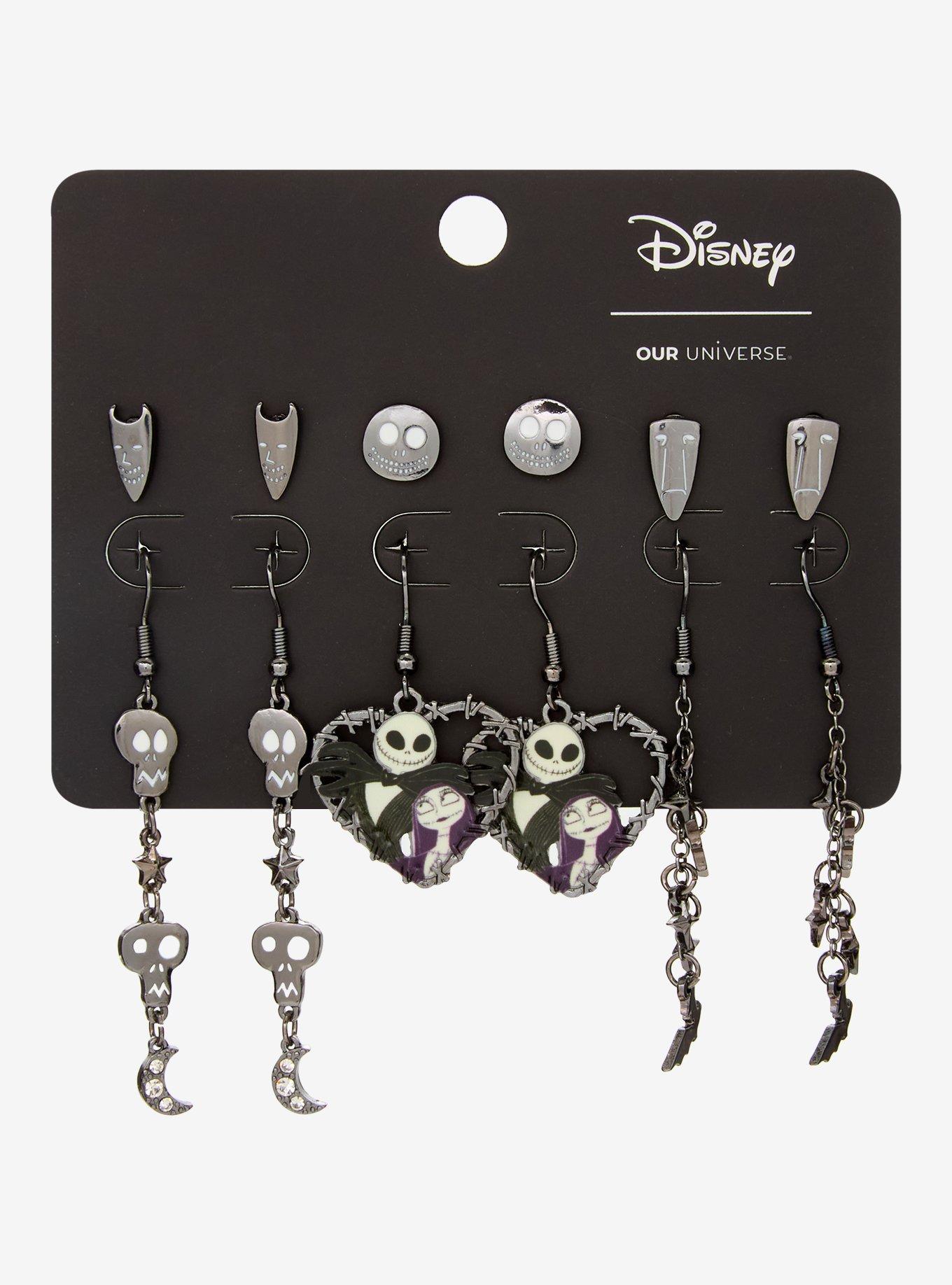 Disney The Nightmare Before Christmas Characters Metal Earring Set - BoxLunch Exclusive, , hi-res