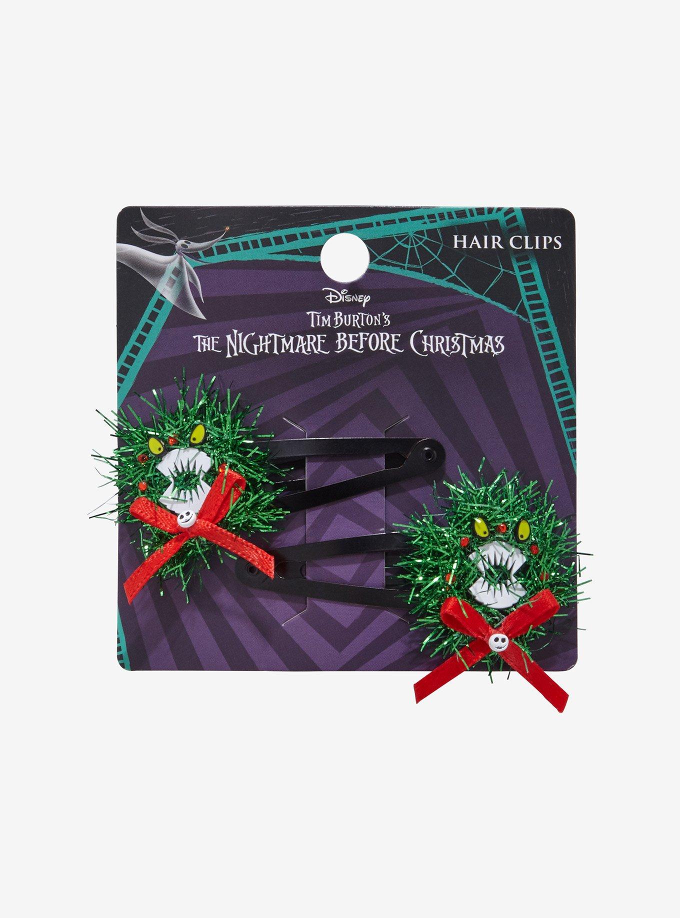 Disney The Nightmare Before Christmas Wreath Hair Clip Set, , hi-res
