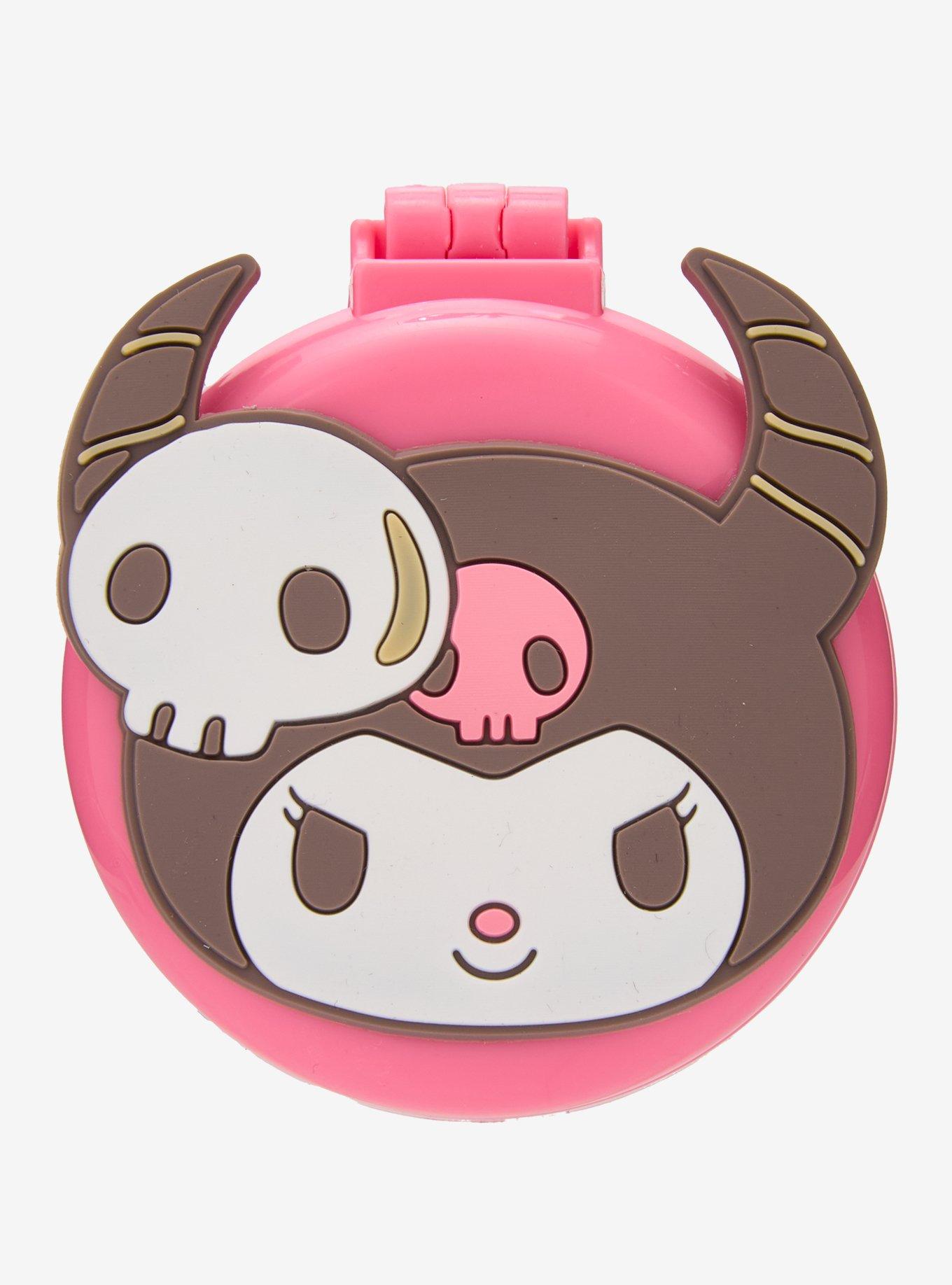 Sanrio Kuromi with Horns Compact Mirror with Brush - BoxLunch Exclusive, , hi-res