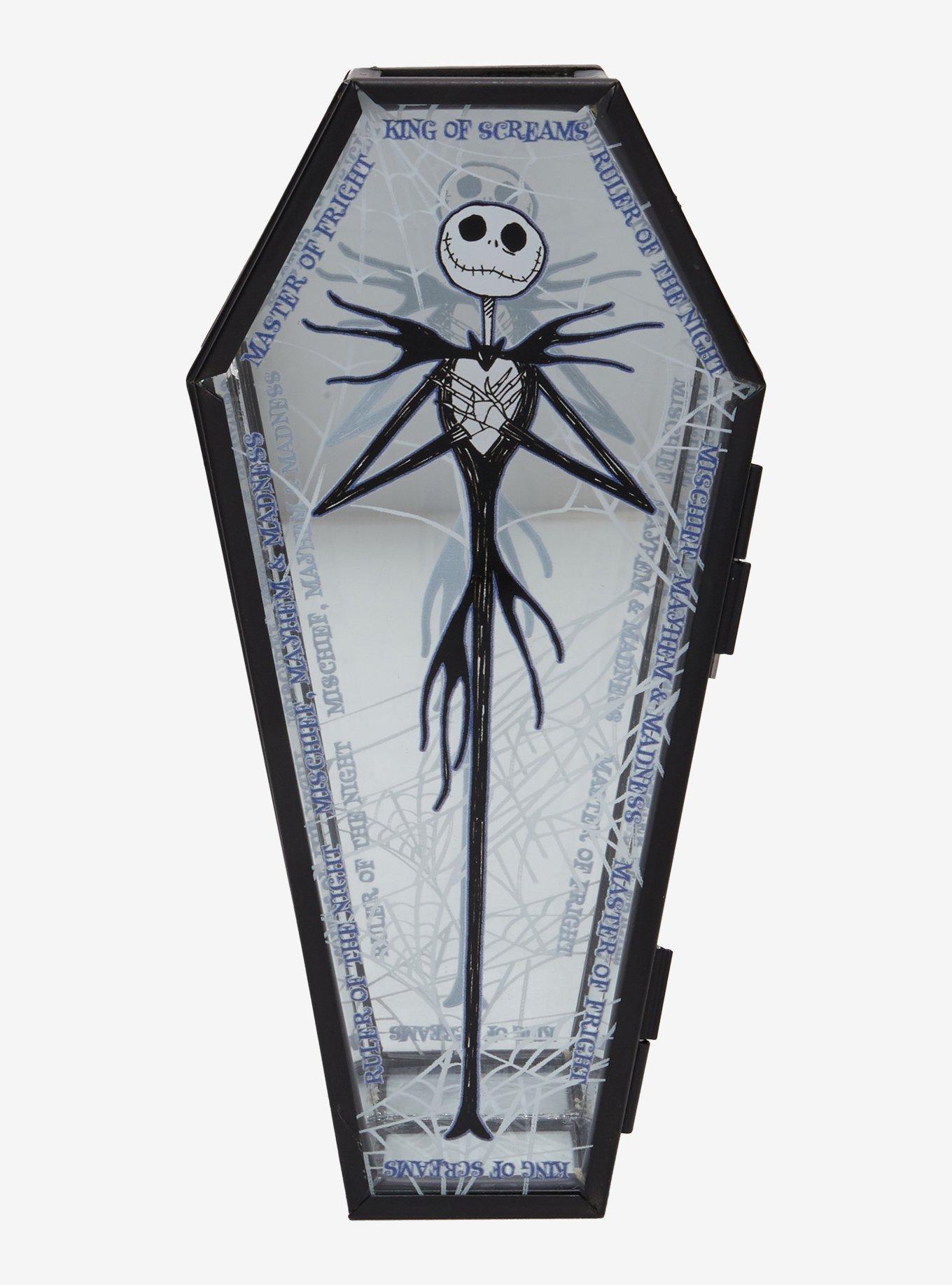 Disney The Nightmare Before Christmas Jack Skellington Glass Coffin Figural Jewelry Box, , hi-res