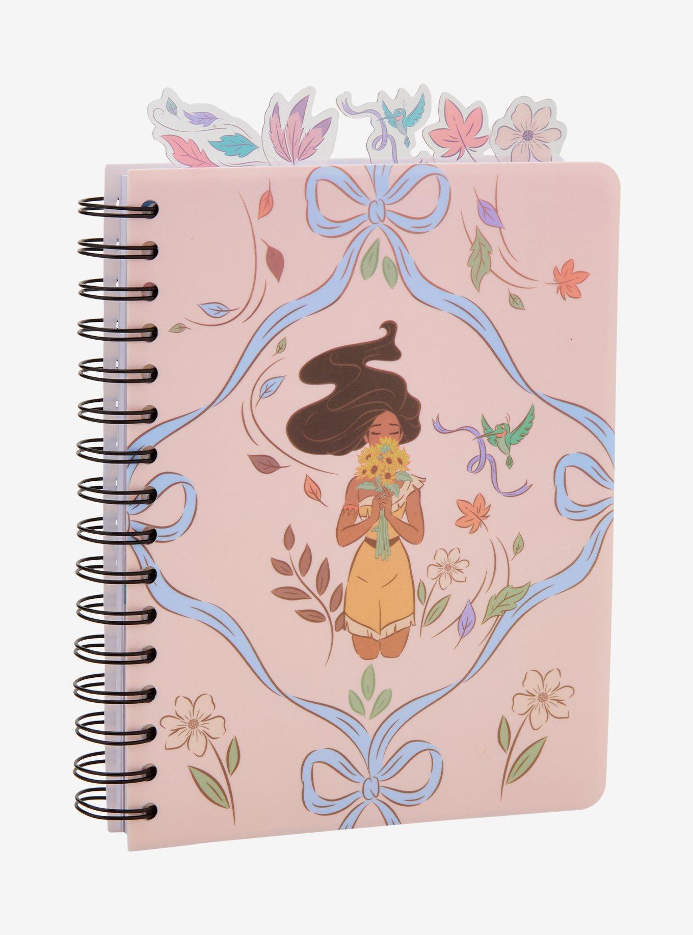 Disney Pocahontas Floral Ribbon Figural Tab Journal - BoxLunch Exclusive, , hi-res