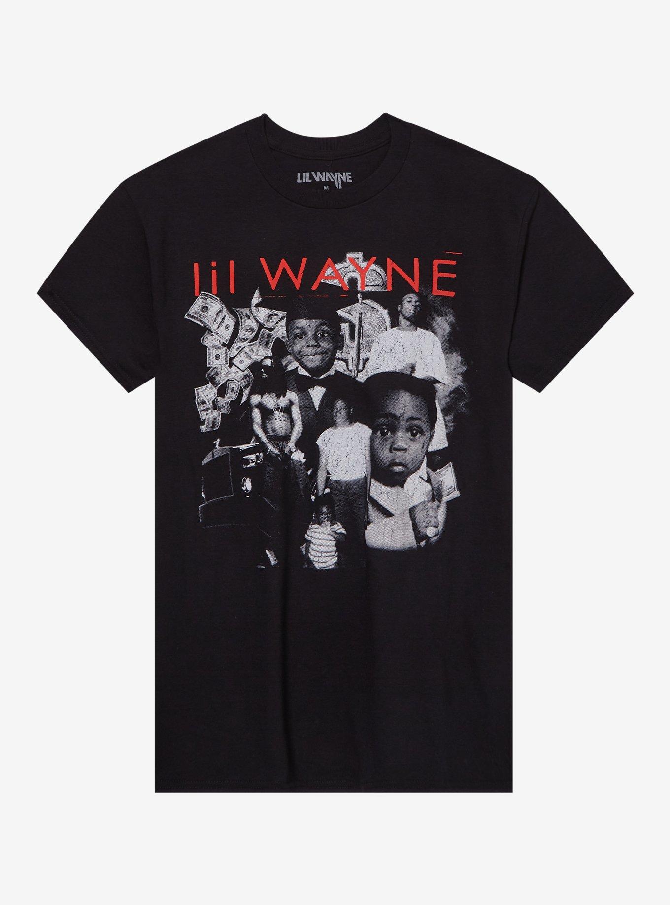 Lil Wayne Portrait Collage T-Shirt, , hi-res