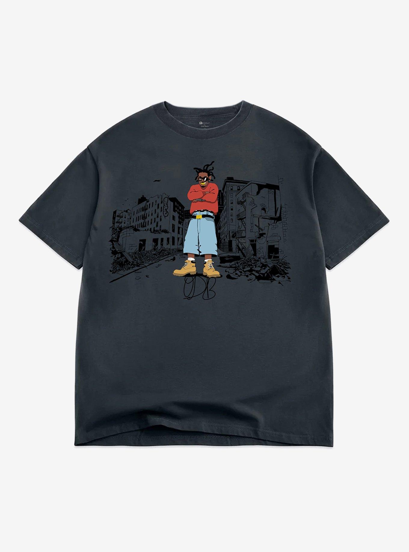 Ol' Dirty Bastard Arms Crossed Pose T-Shirt, GREY, hi-res
