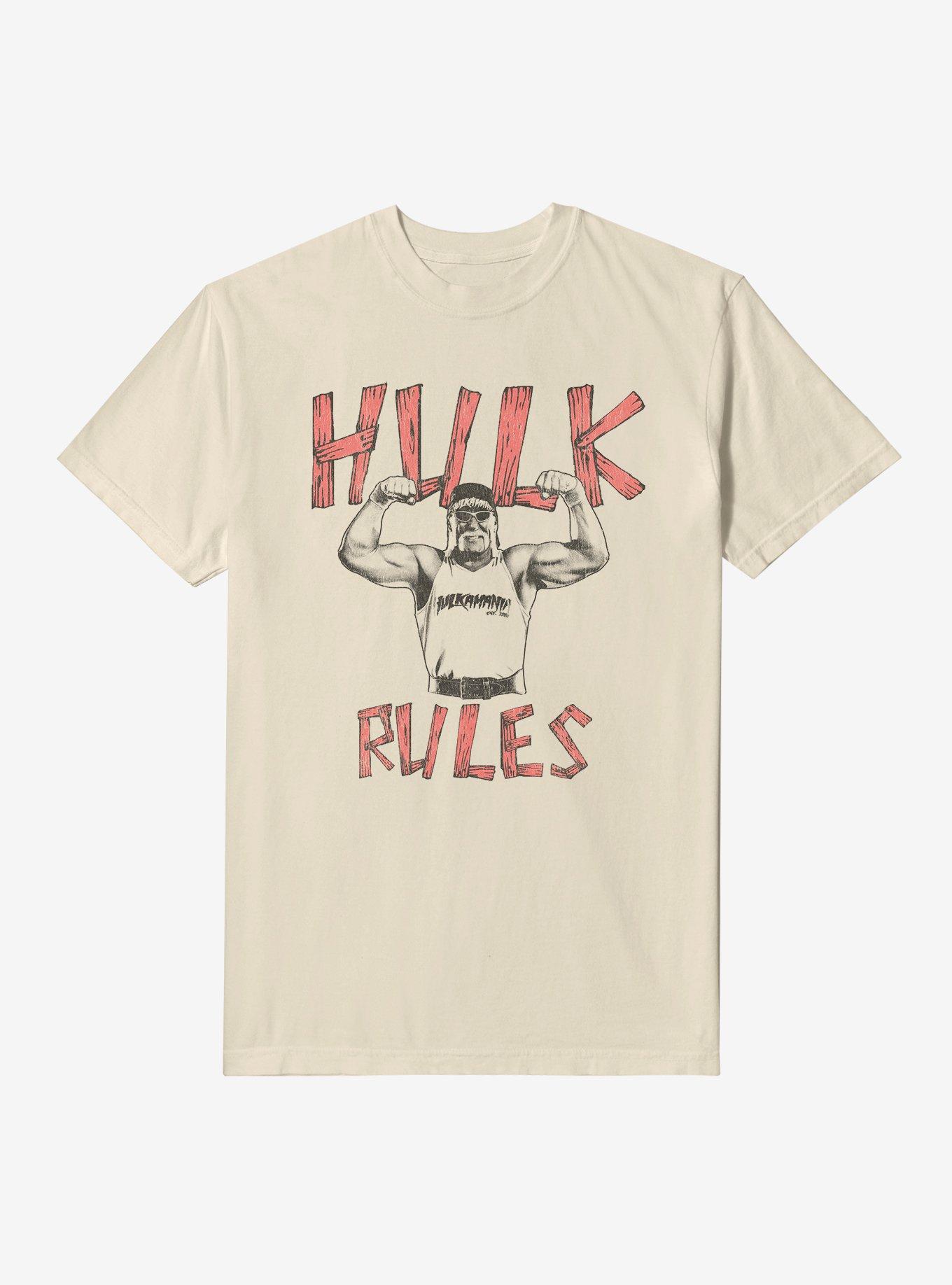 WWE Hulk Hogan Hulk Rules Garment Dye T-Shirt, IVORY, hi-res
