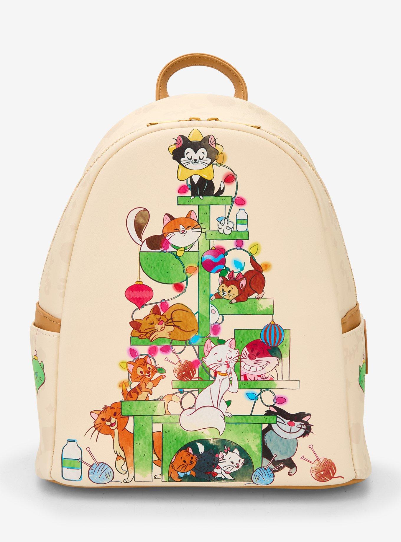 Loungefly Disney Cats Christmas Tree Mini Backpack, , hi-res
