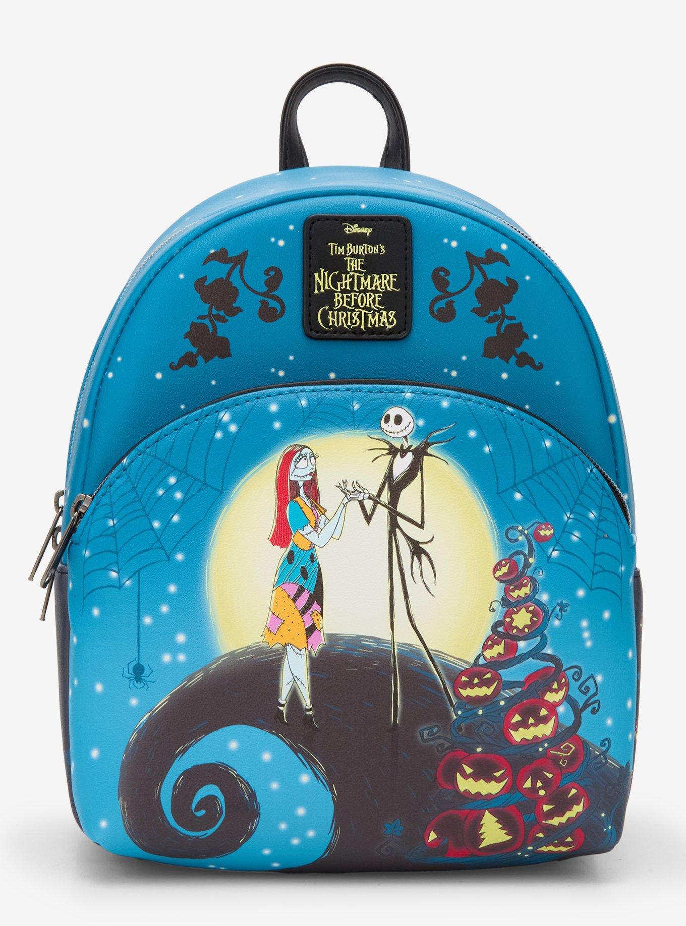 Loungefly The Nightmare Before Christmas Spiral Hill Night Mini Backpack, , hi-res