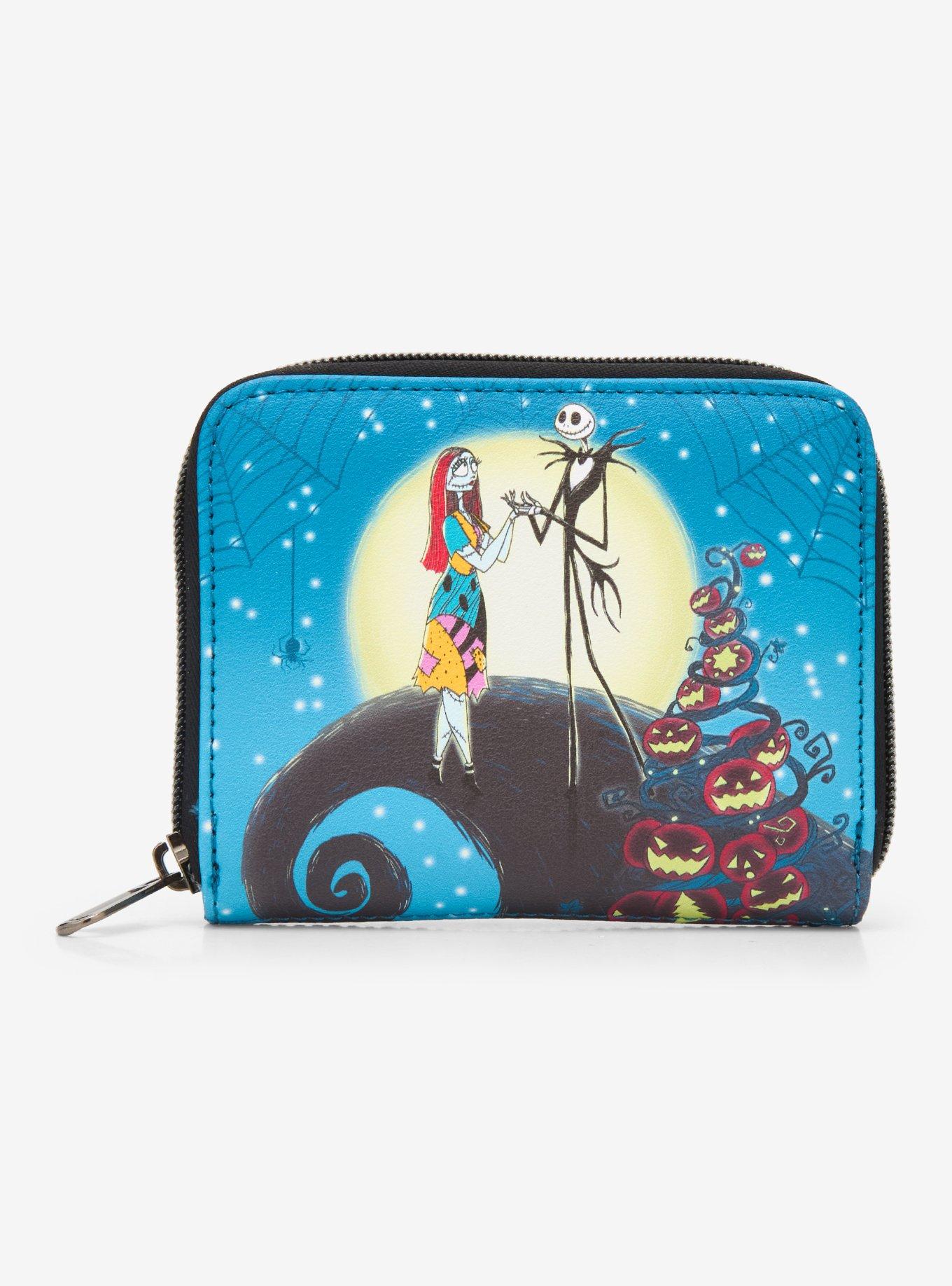 Loungefly The Nightmare Before Christmas Spiral Hill Night Mini Zipper Wallet