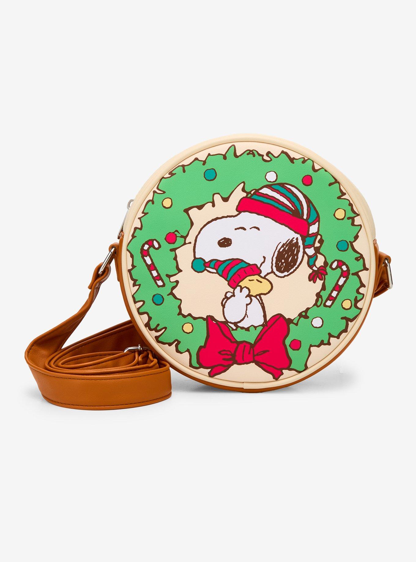 Loungefly Peanuts Snoopy Woodstock Wreath Crossbody Bag, , hi-res