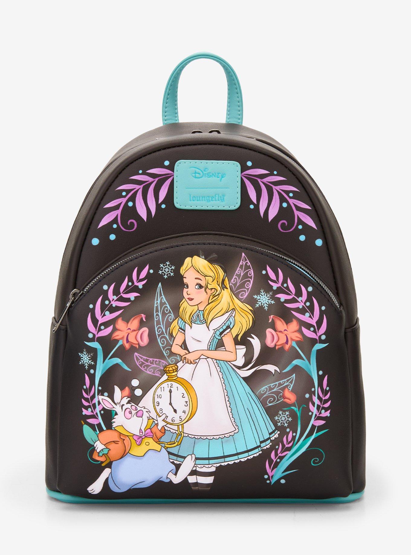 Loungefly Disney Alice In Wonderland Winter Drawing Mini Backpack, , hi-res