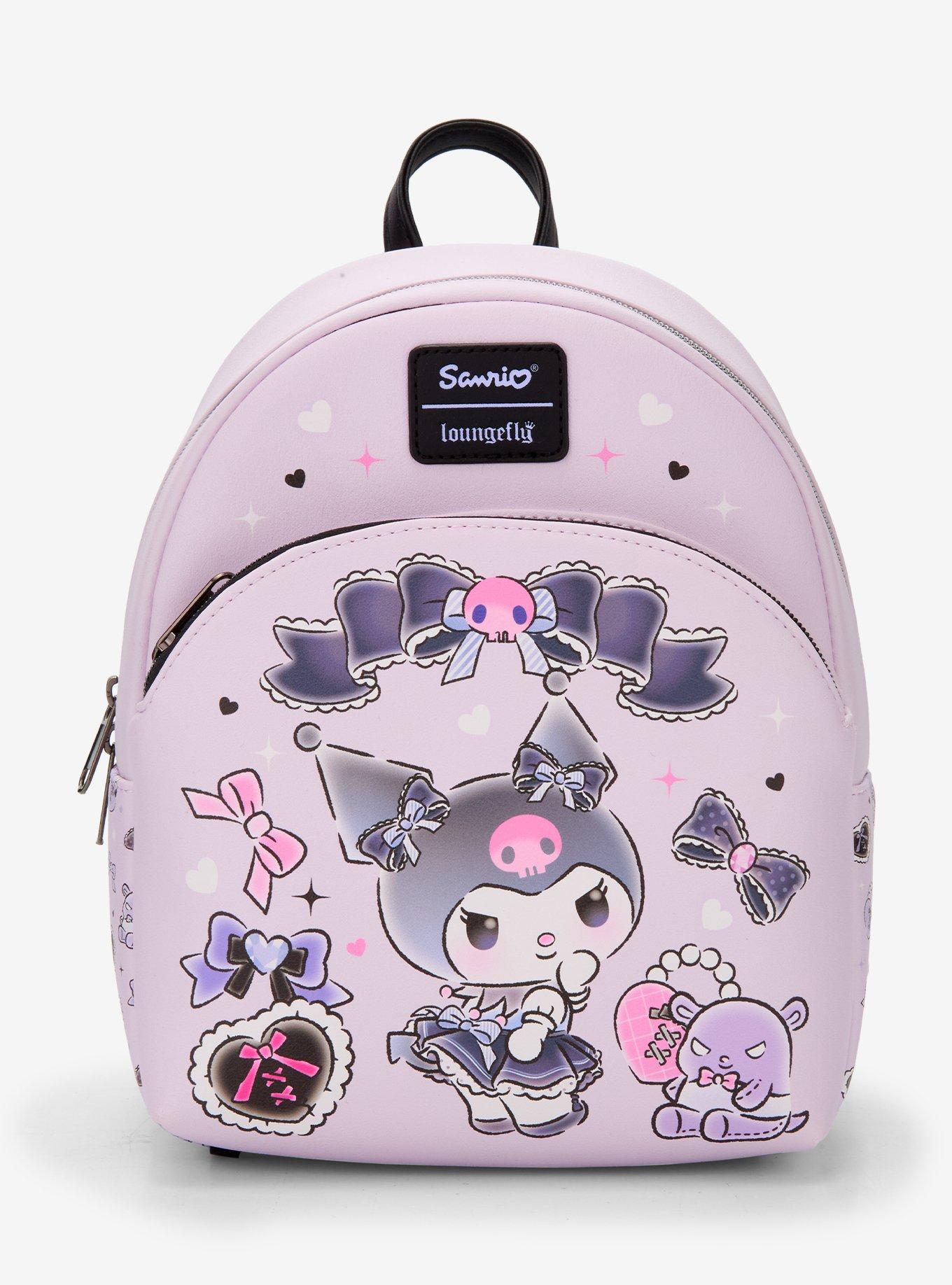 Loungefly Kuromi Baku Ribbons Mini Backpack, , hi-res