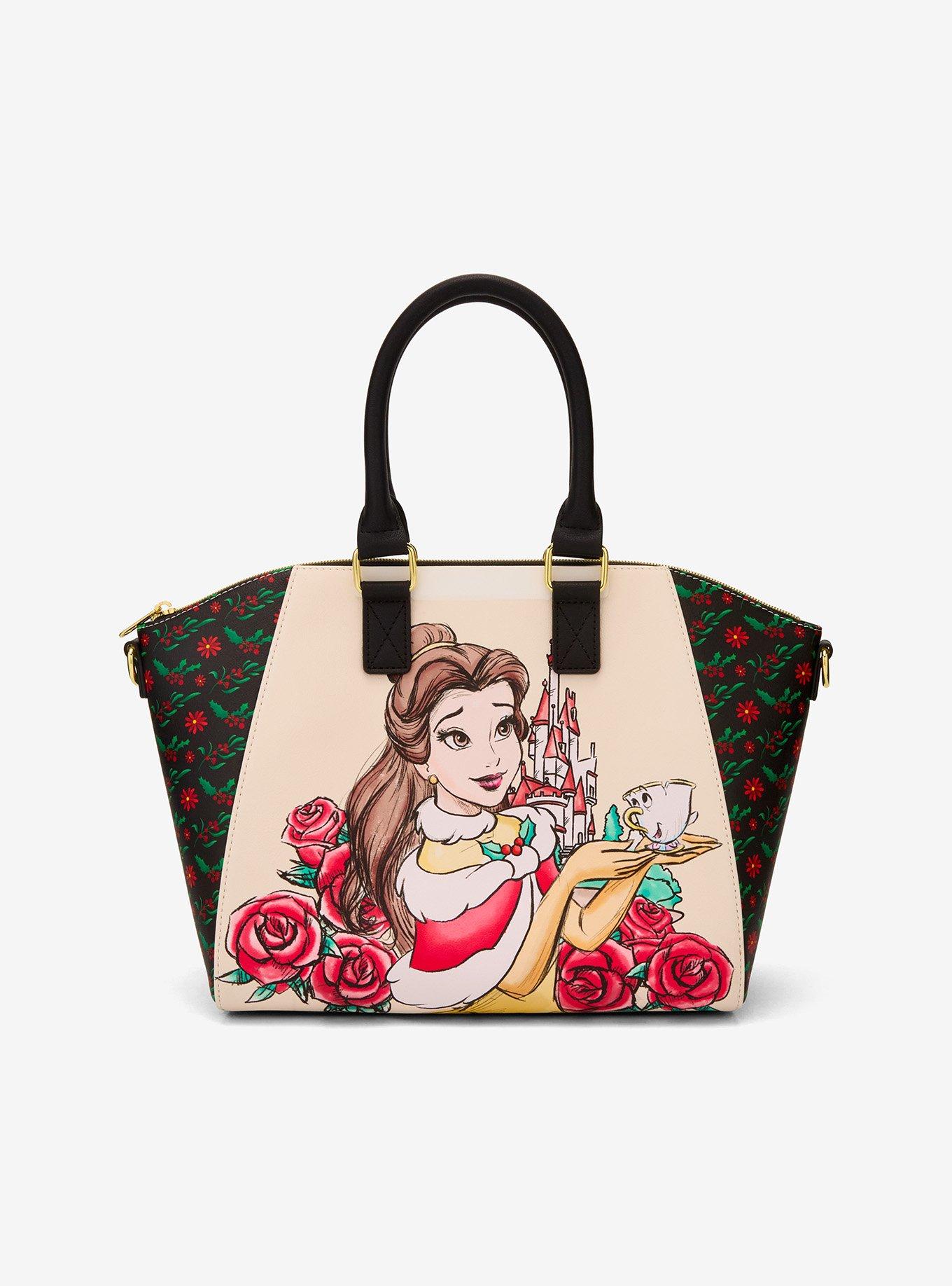 Loungefly Disney Beauty And The Beast Holiday Belle Satchel Bag, , hi-res