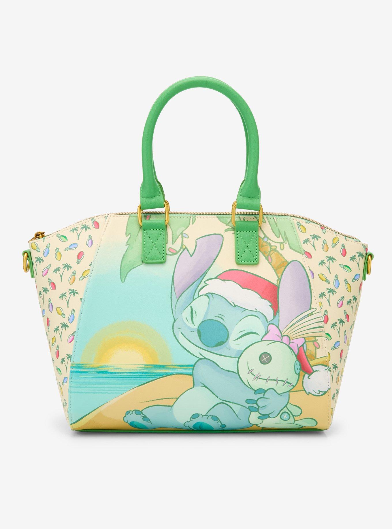Loungefly Disney Stitch & Scrump Holiday Beach Satchel Bag, , hi-res