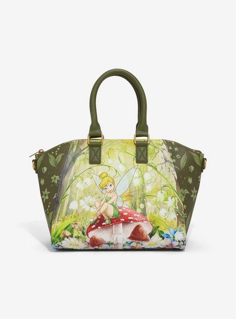 Loungefly Disney Peter Pan Tinker Bell Mushroom Satchel Bag