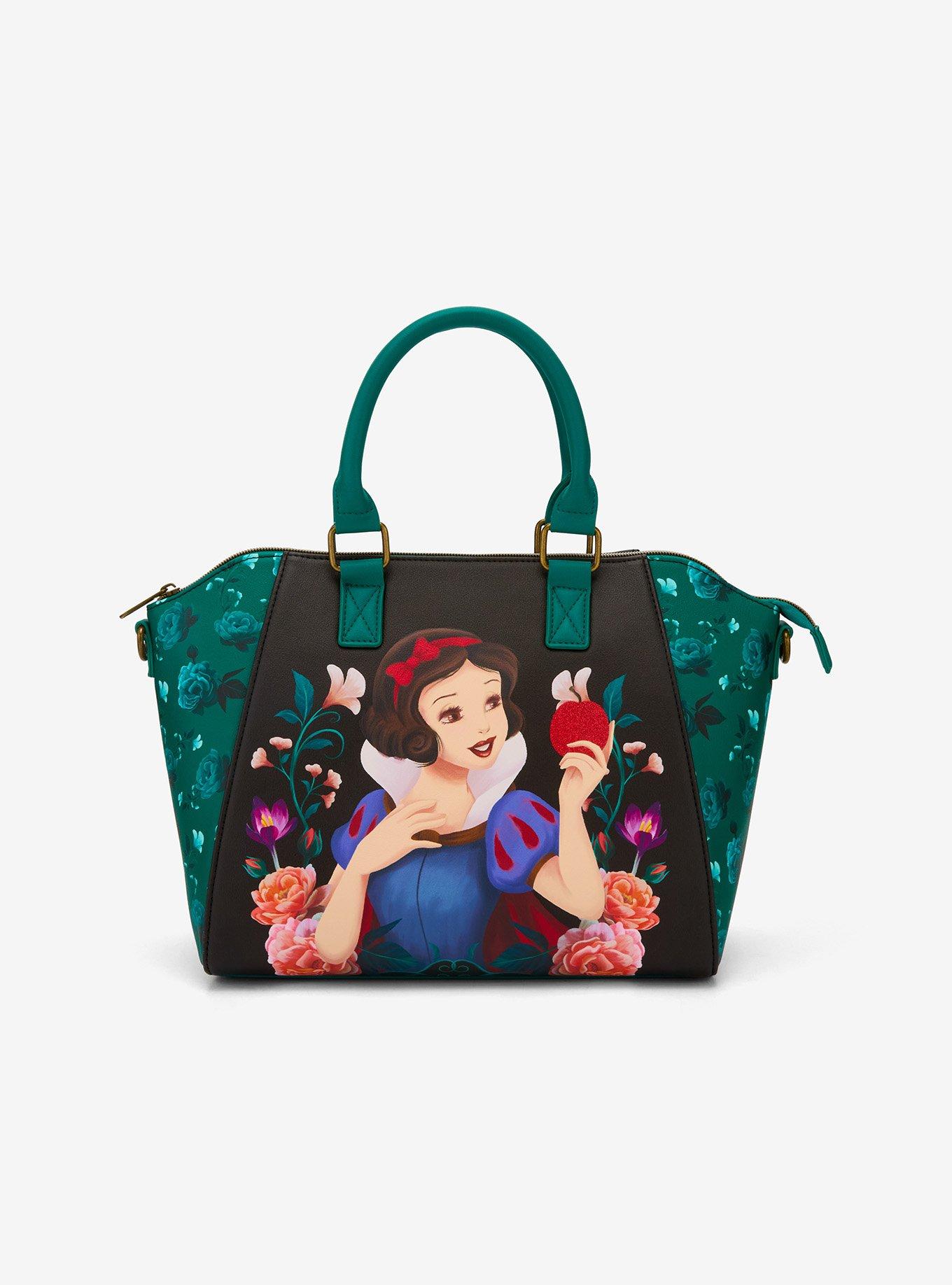 Loungefly Disney Snow White And The Seven Dwarfs Floral Satchel Bag, , hi-res