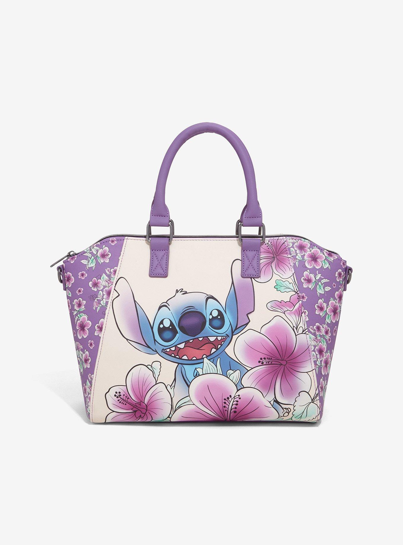 Loungefly Disney Stitch Flowers Satchel Bag, , hi-res