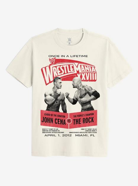 WWE Wrestlemania John Cena vs. The Rock Poster T-Shirt | BoxLunch
