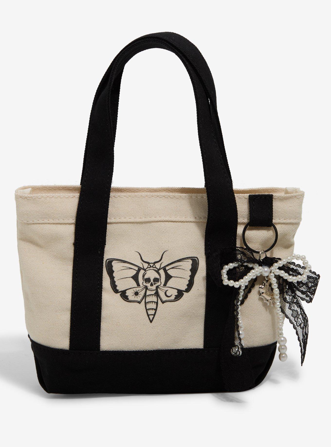 Death Moth Ribbon Charm Mini Tote Bag, , hi-res