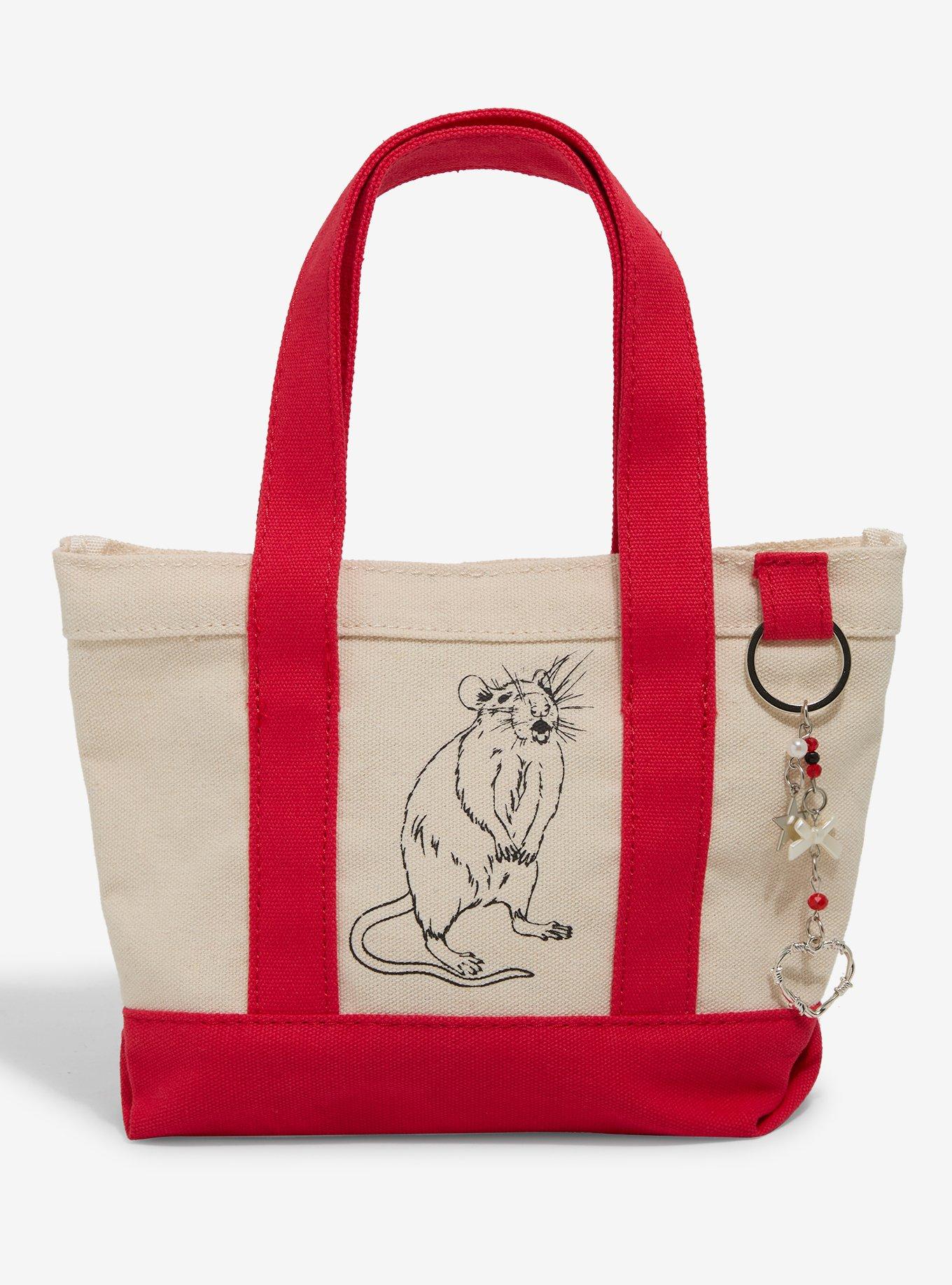 Red Rat Charm Mini Tote Bag, , hi-res