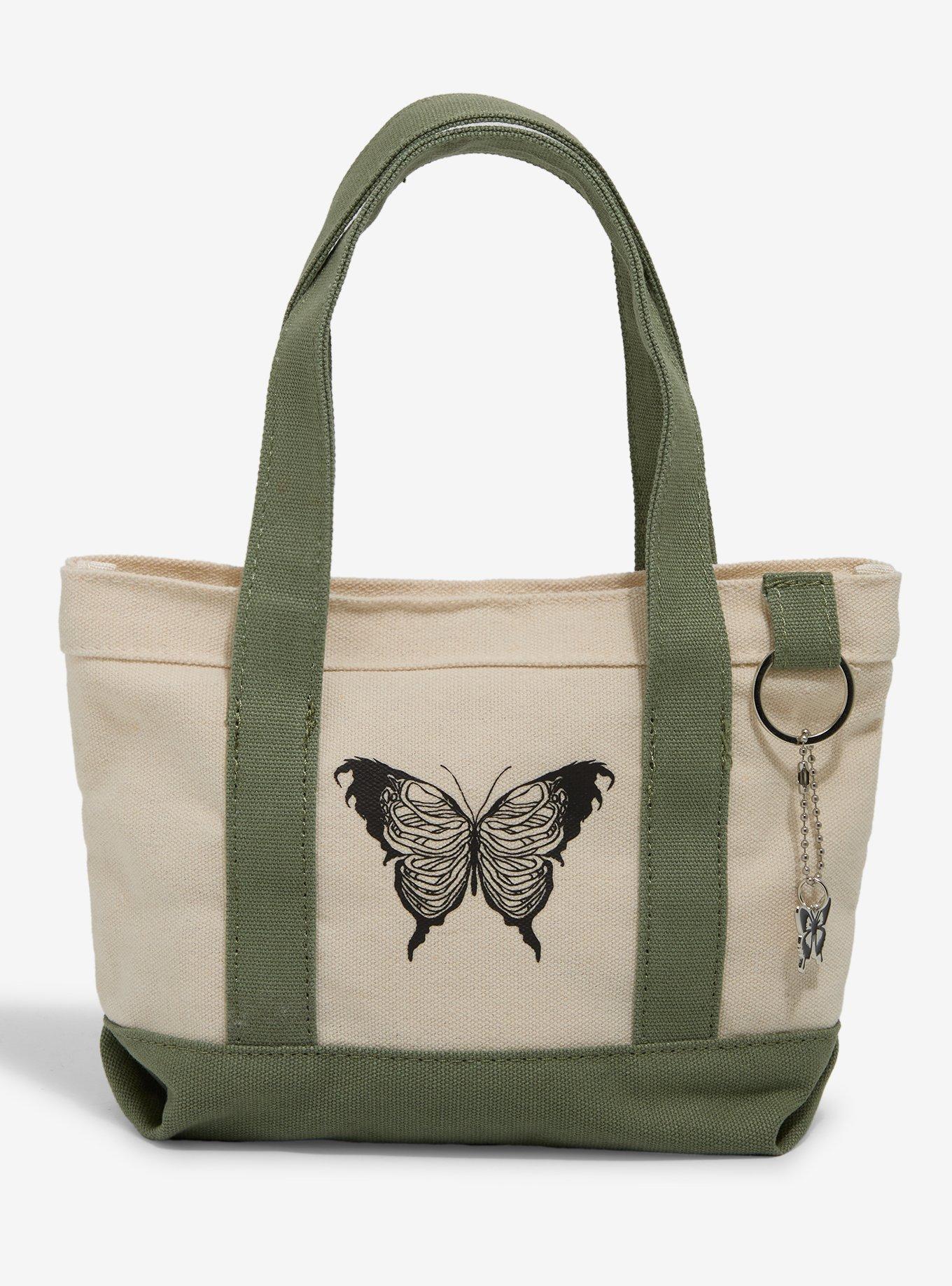 Skeletal Butterfly Charm Mini Tote Bag, , hi-res