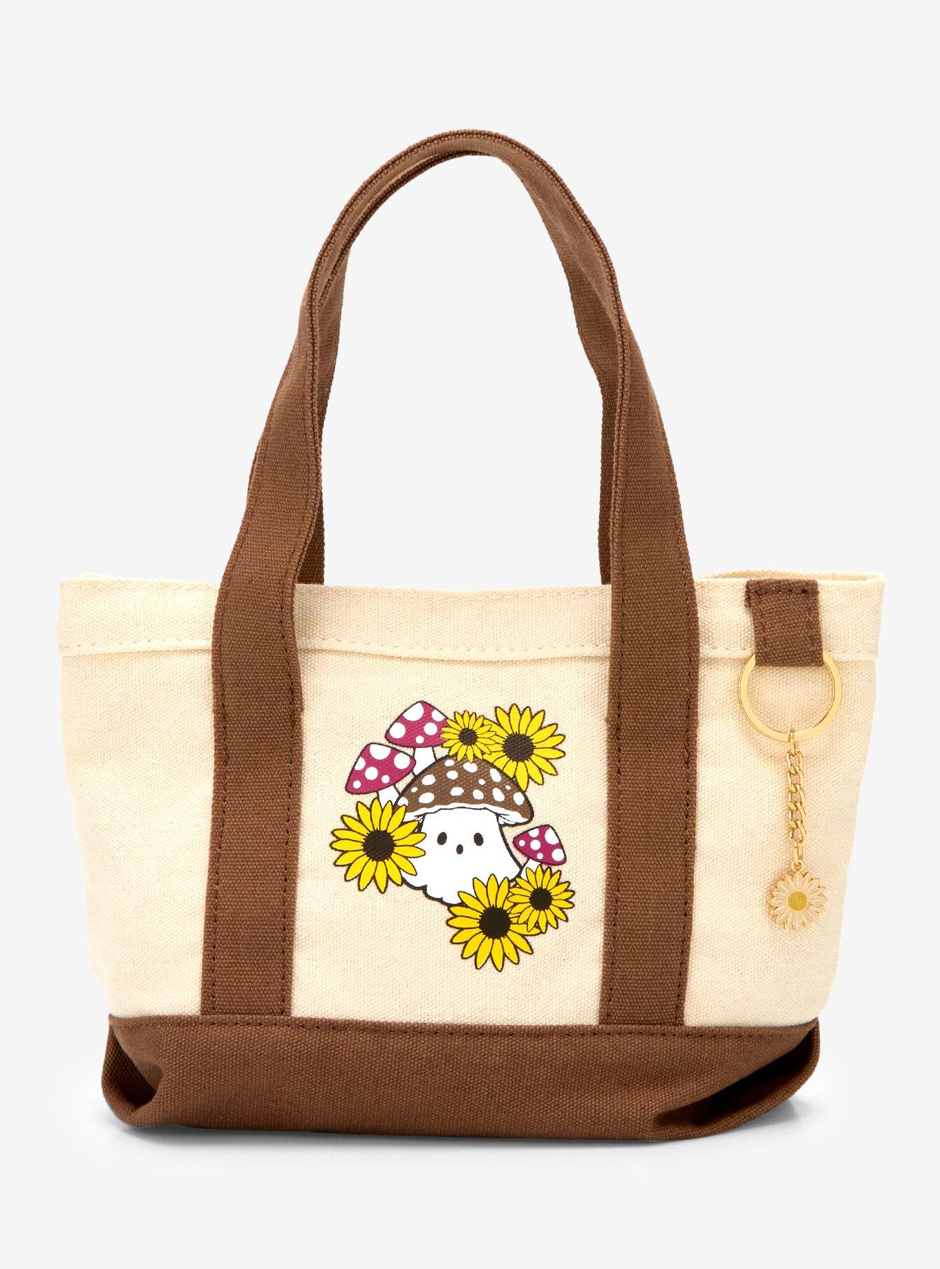 Ghost Floral Charm Mini Mini Tote Bag, , hi-res