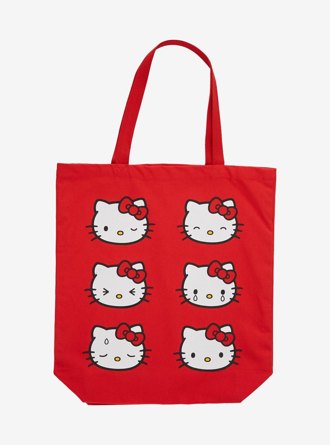 Hello Kitty Faces Red Tote Bag, , hi-res