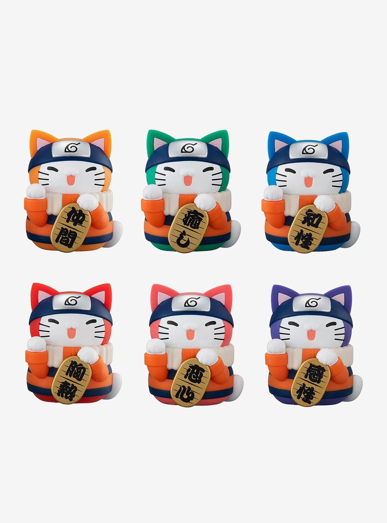 Megahouse Naruto Shippuden Nyaruto! Mega Cat Project Colorful Fortune Cat Blind Box Figure, , hi-res