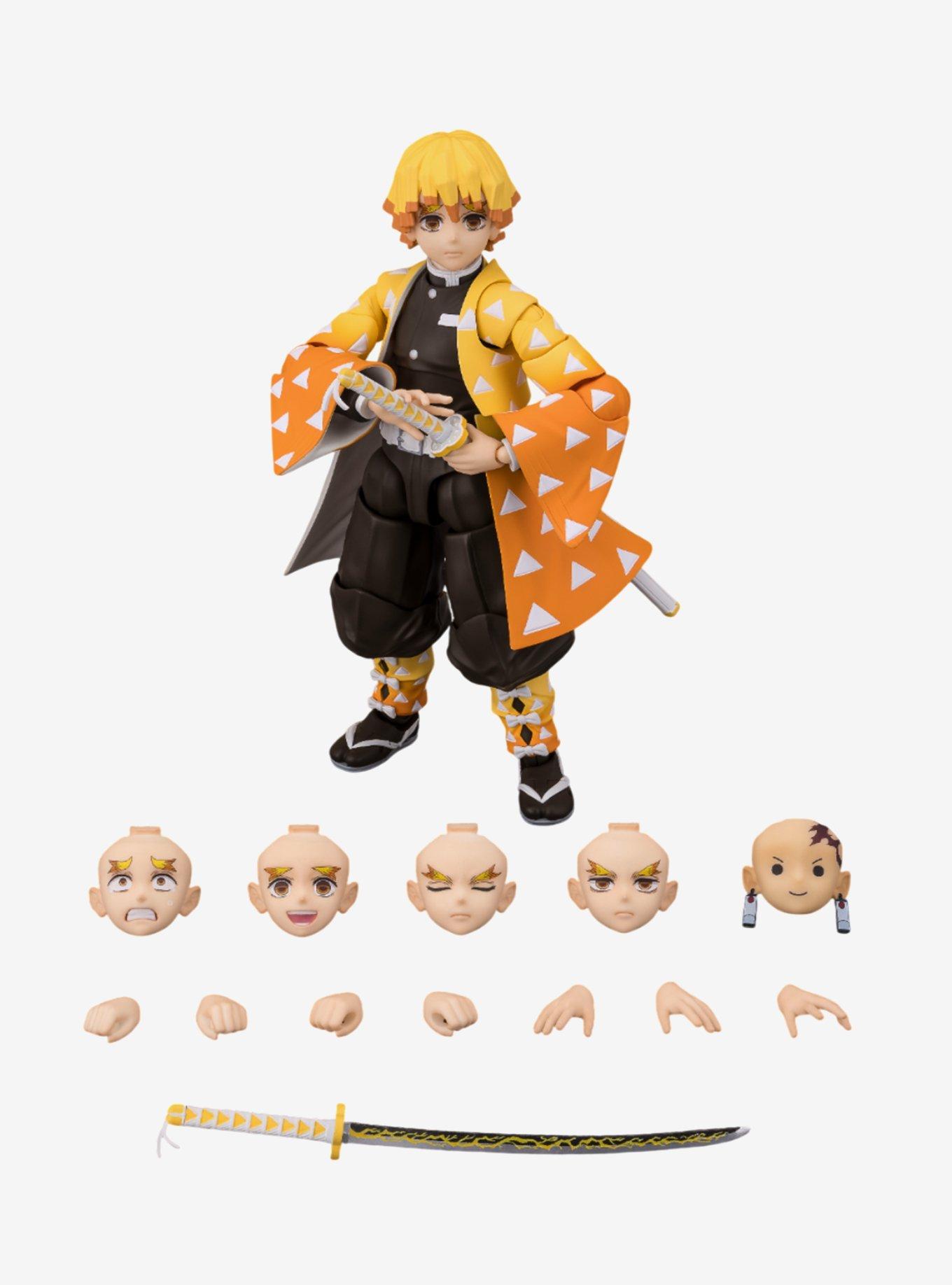Bandai Namco Demon Slayer: Kimetsu no Yaiba S.H.Figuarts Zenitsu Agatsuma Action Figure, , hi-res