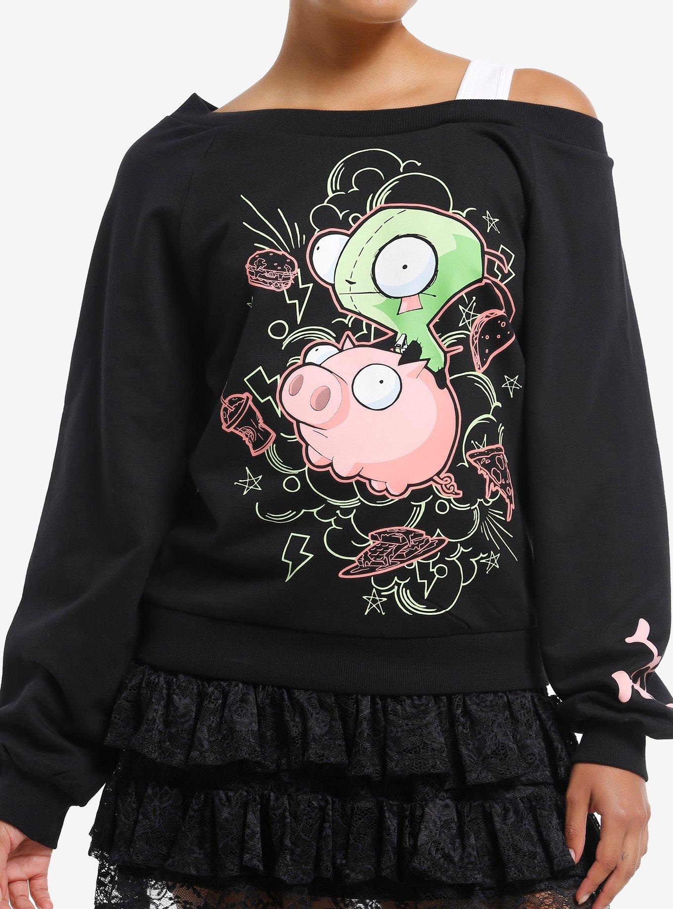 Invader Zim GIR & Pig Girls Twofer Sweatshirt, , hi-res