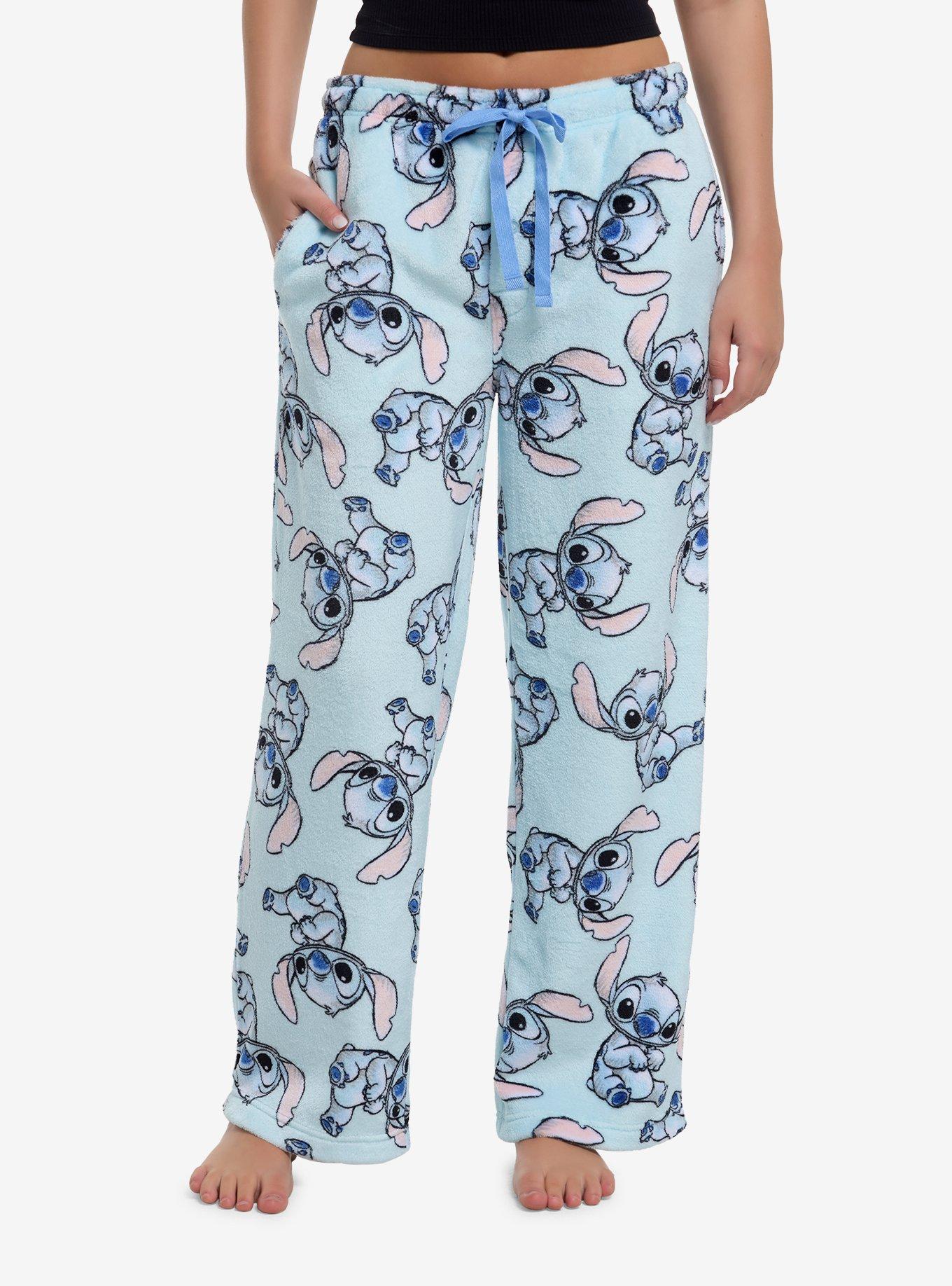 Disney Stitch Fuzzy Pajama Pants, , hi-res