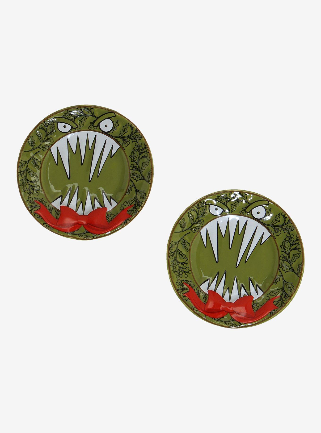 Disney The Nightmare Before Christmas Monster Wreath Treat Plate Set - BoxLunch Exclusive, , hi-res