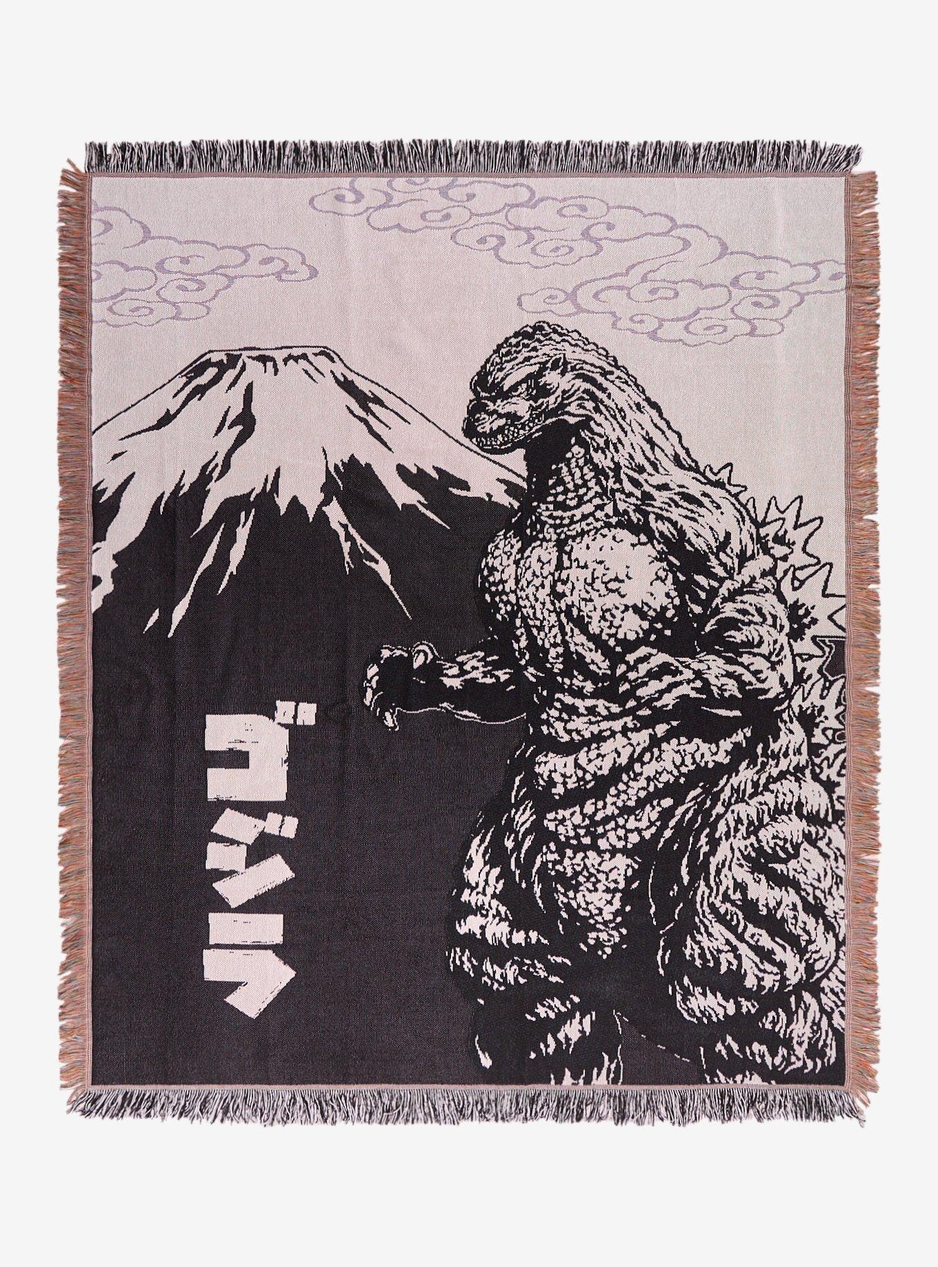 Godzilla Tonal Portrait Tapestry Throw - BoxLunch Exclusive, , hi-res