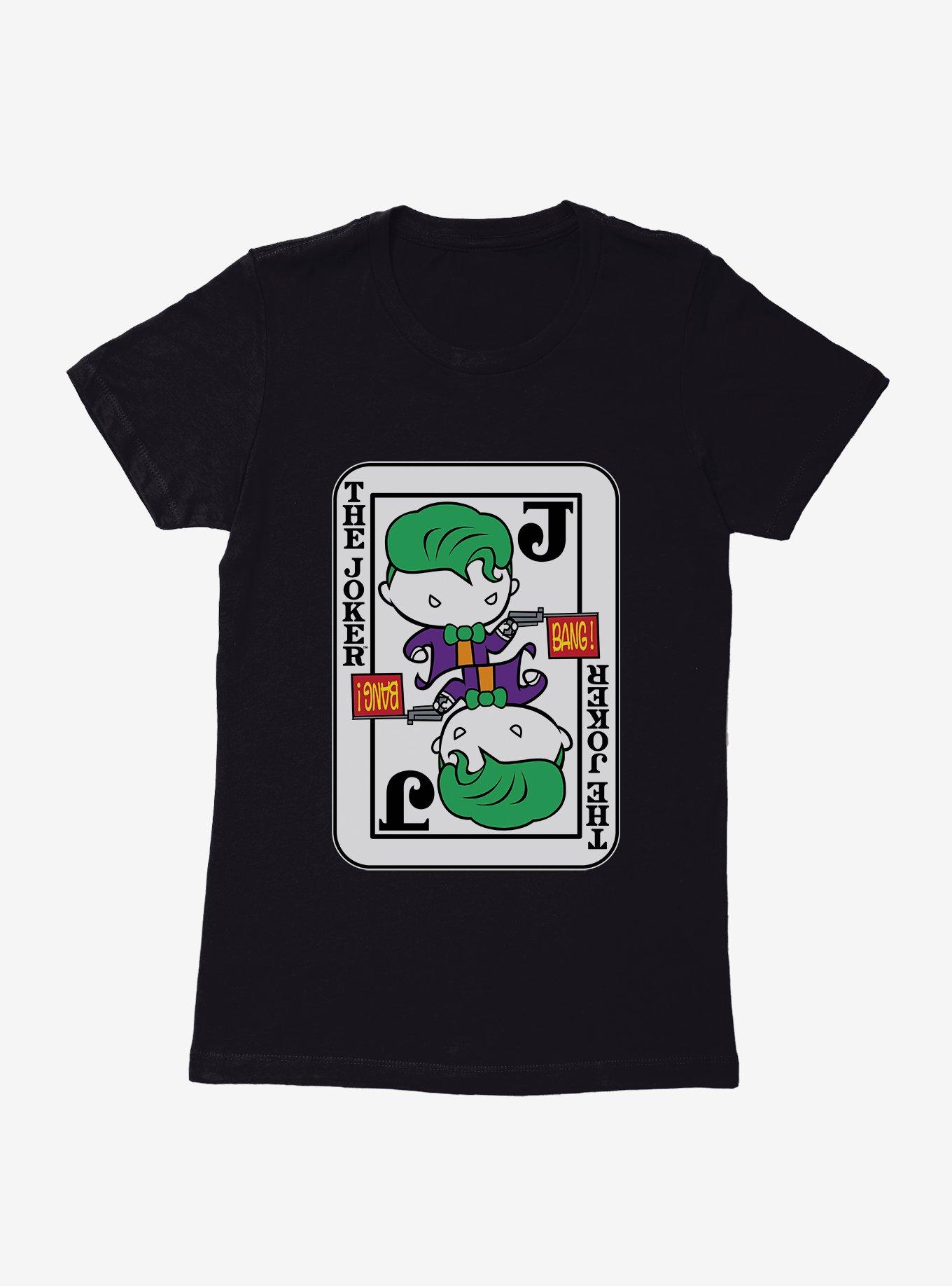 DC Comics Batman Chibi The Joker Card Womens T-Shirt, , hi-res