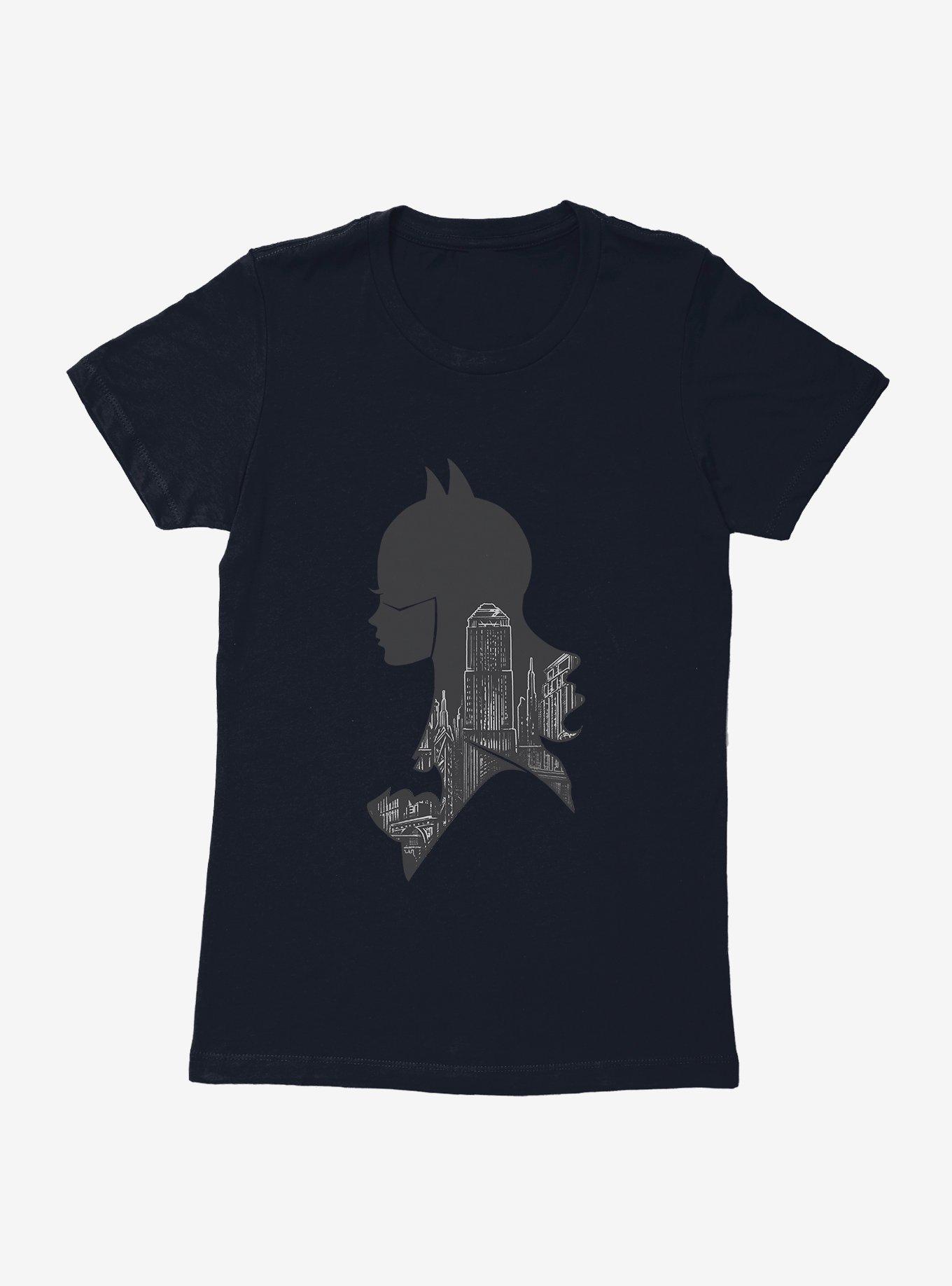 DC Comics Batman Batgirl City Silhouette Womens T-Shirt, , hi-res