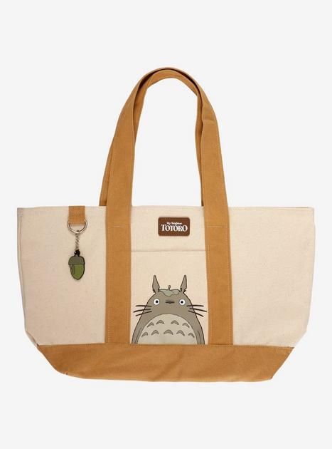 totoroカゴバッグ　あけび【チャーム付き】 Studio Ghibli® My Neighbor Totoro Acorn Charm Tote Bag | Hot Topic