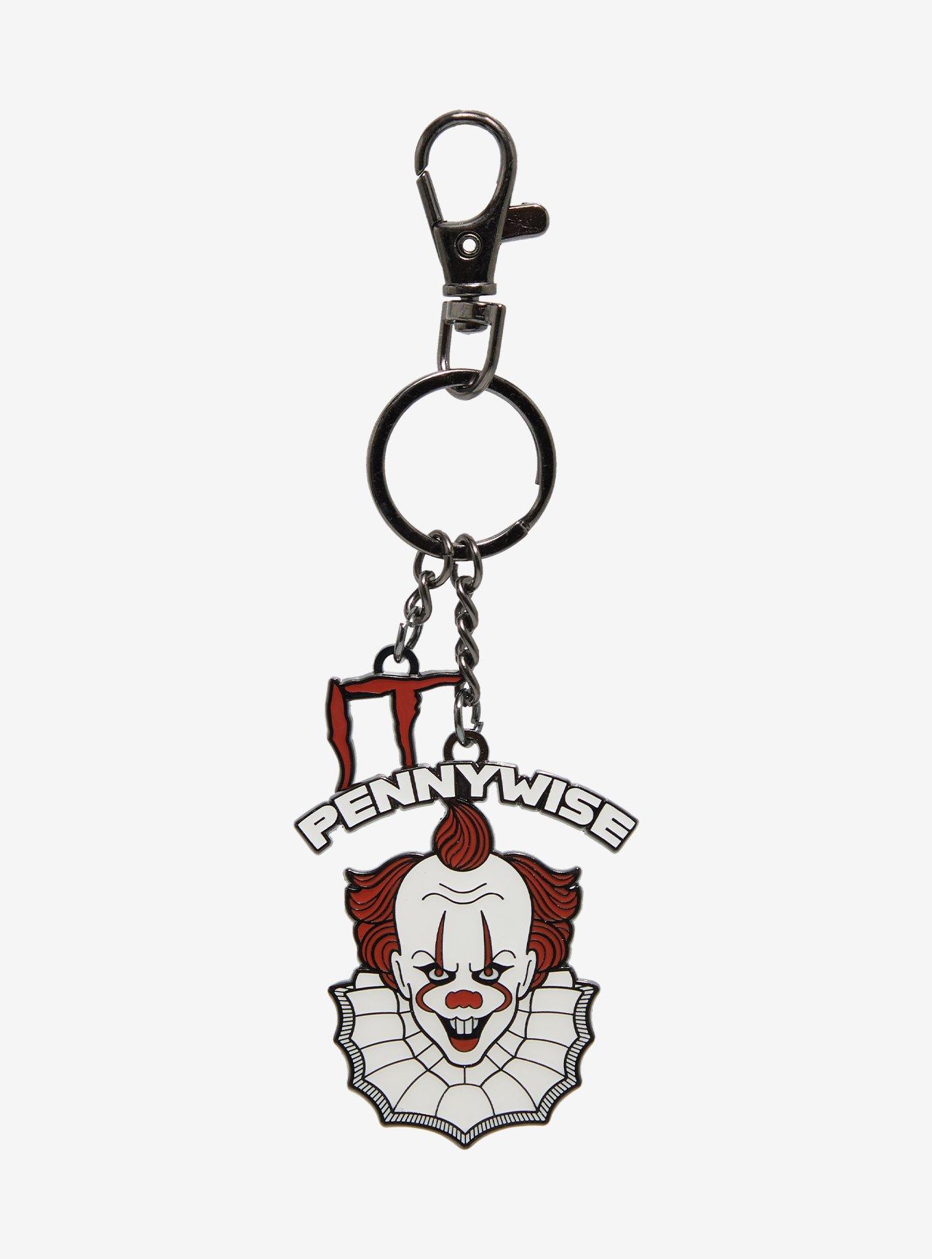 IT Pennywise Multi-Charm Keychain — BoxLunch Exclusive, , hi-res